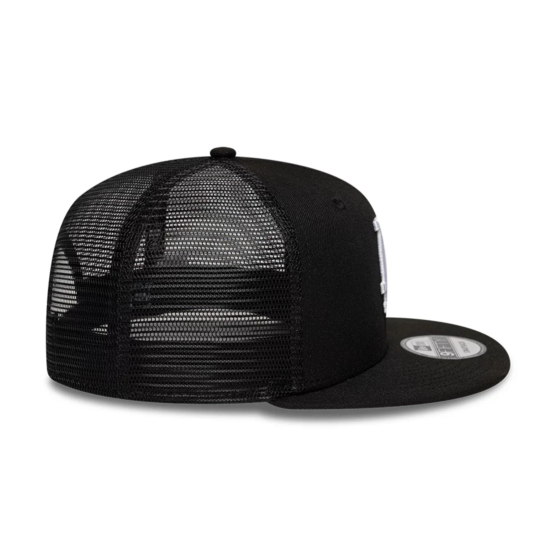 LA Dodgers MLB Evergreen Black 9FIFTY Trucker Adjustable Cap - Image 7