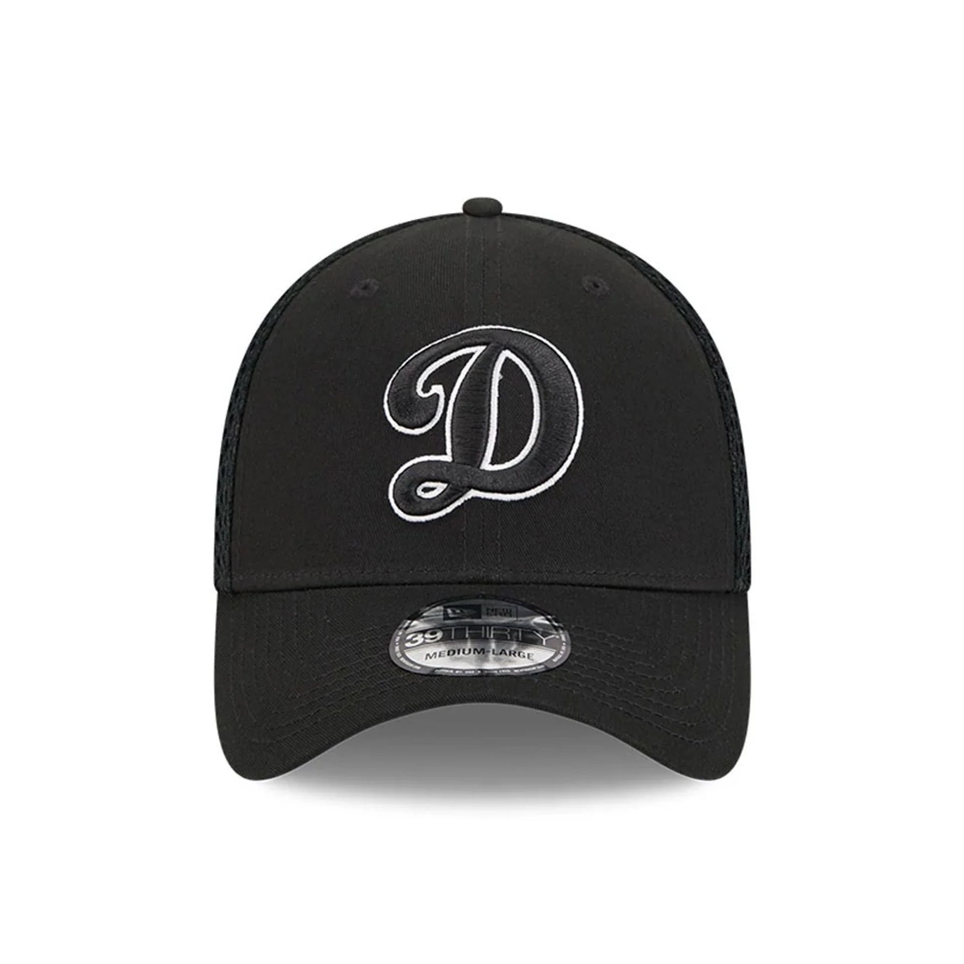 LA Dodgers MLB Evergreen Neo Black 39THIRTY Stretch Fit Cap - Image 3