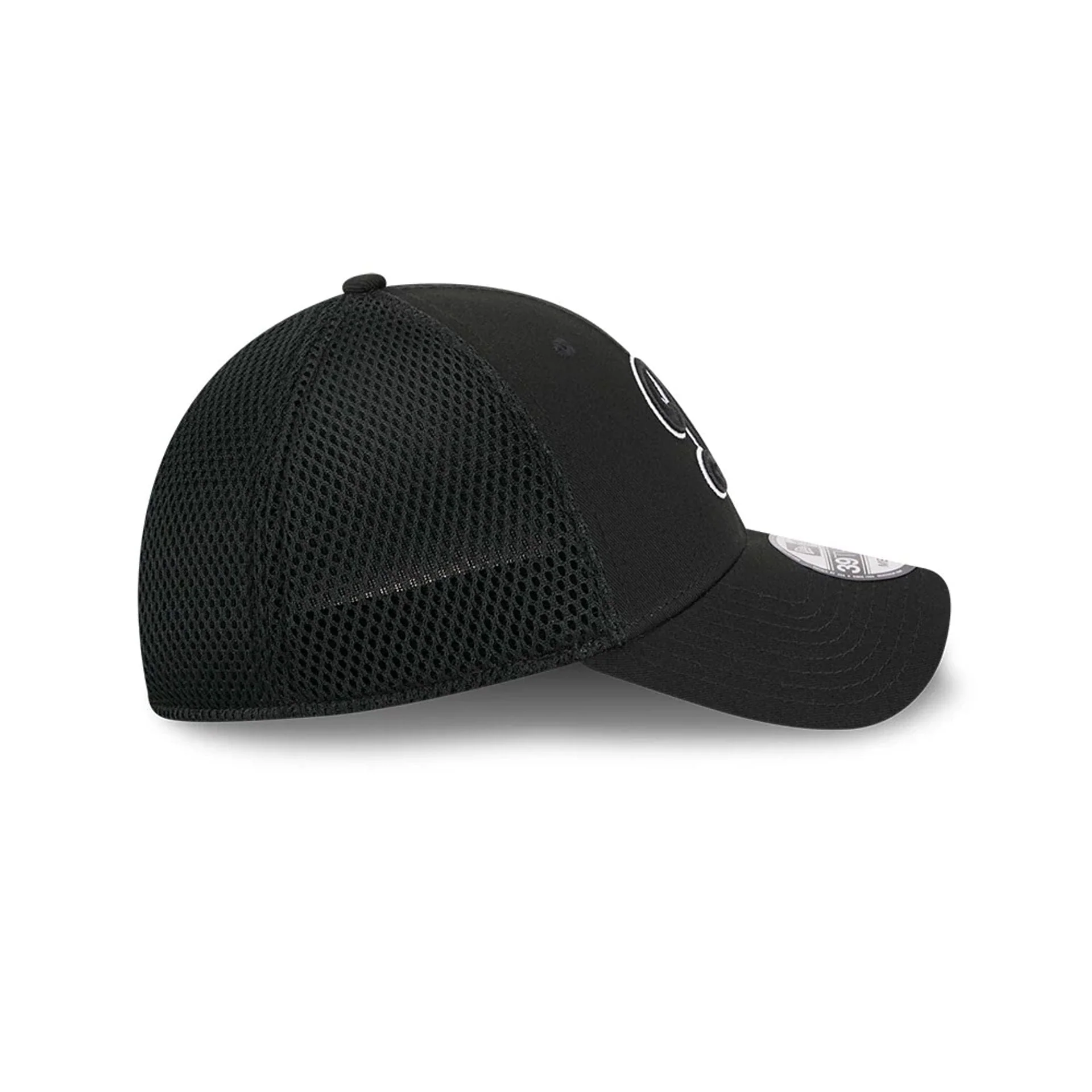 LA Dodgers MLB Evergreen Neo Black 39THIRTY Stretch Fit Cap - Image 6