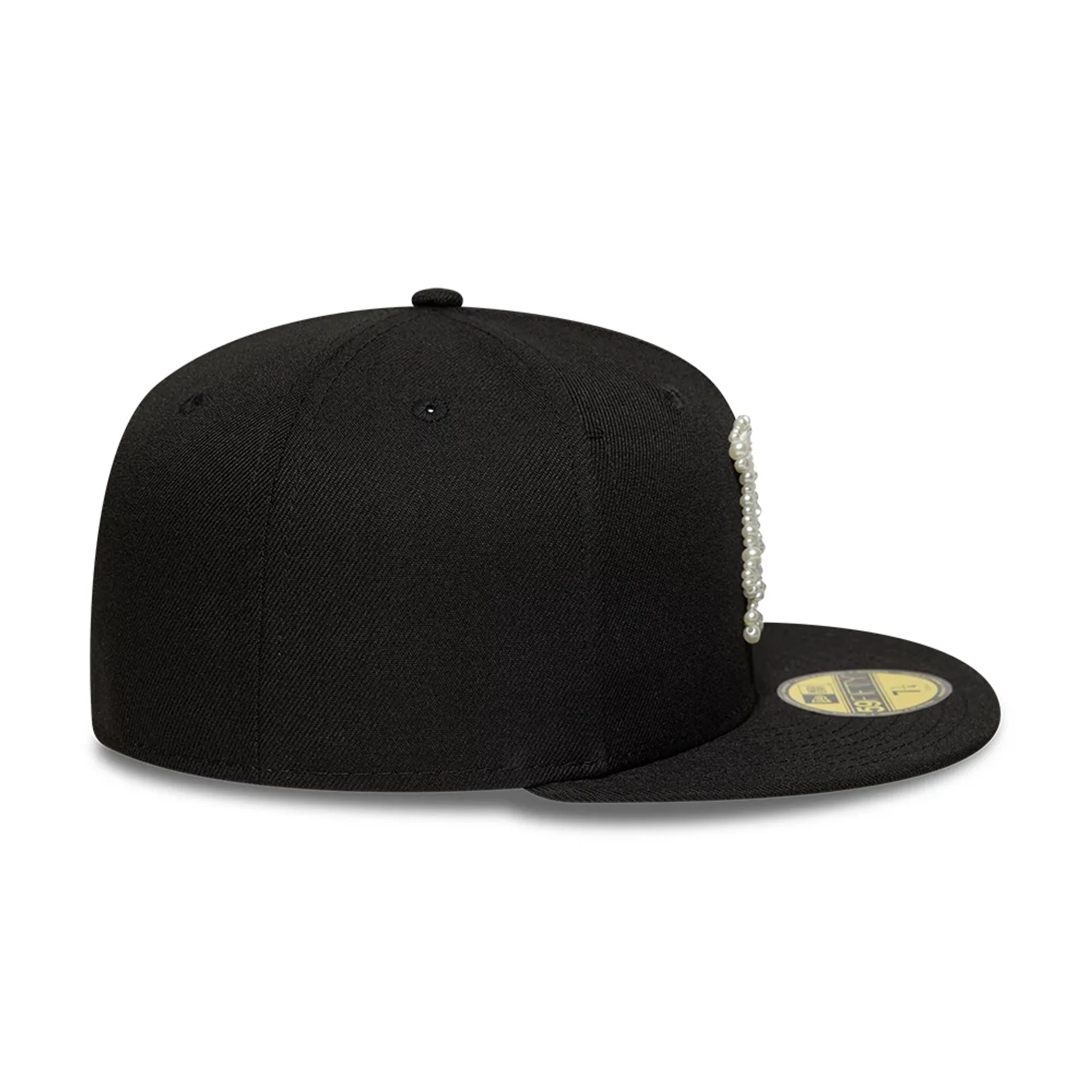 LA Dodgers MLB Faux Pearl Black 59FIFTY Fitted Cap - Image 7