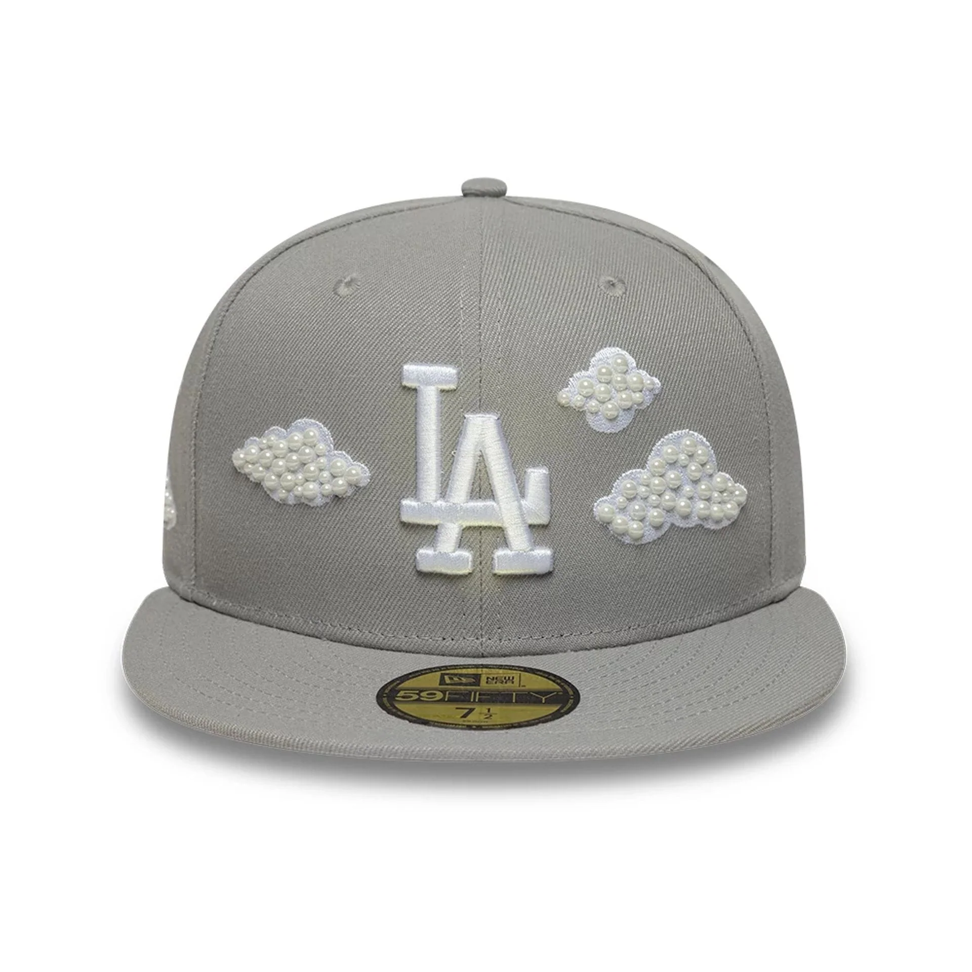 LA Dodgers MLB Faux Pearl Cloud Grey 59FIFTY Fitted Cap - Image 2