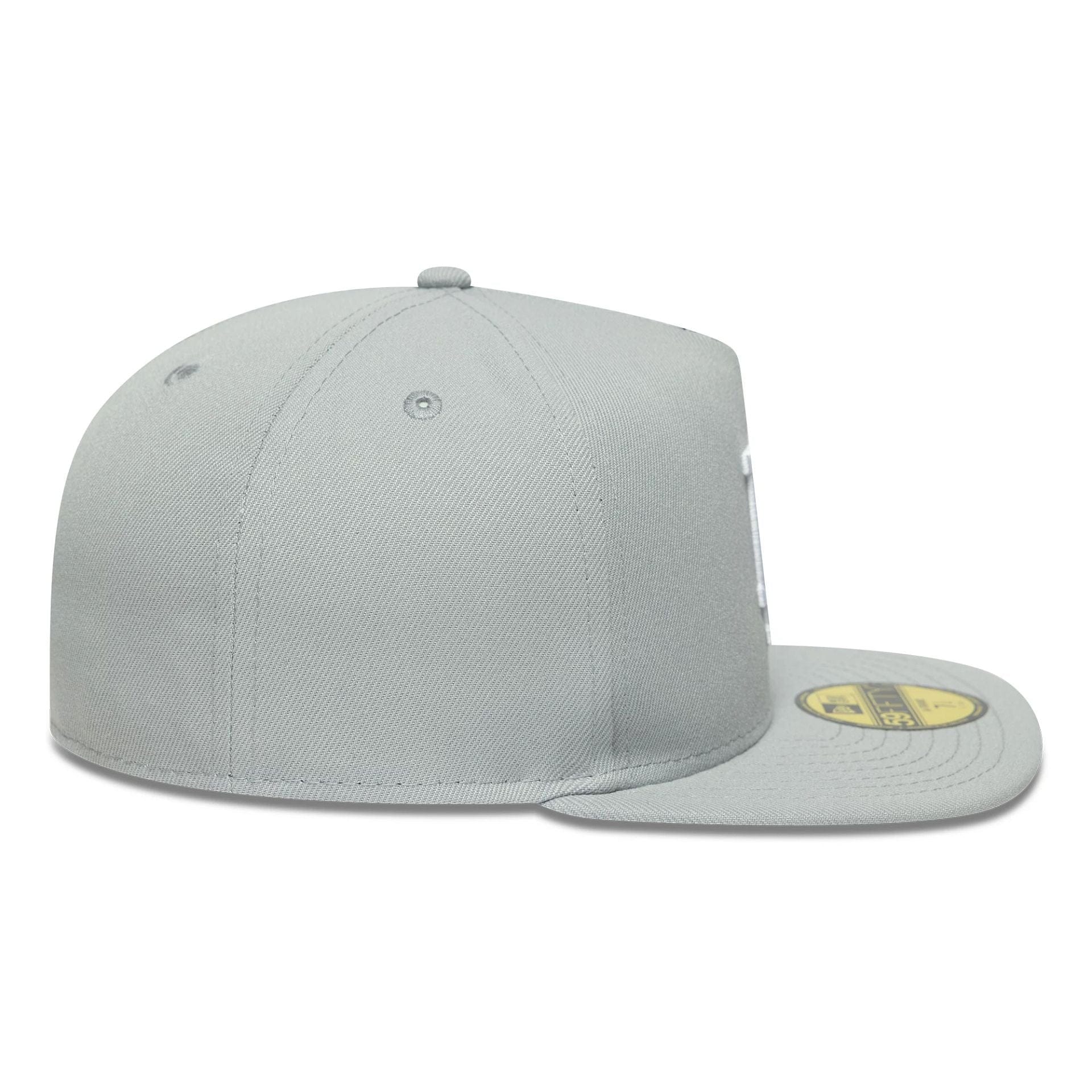 LA Dodgers MLB Flat Grey 59FIFTY A-Frame Fitted Cap - Image 6