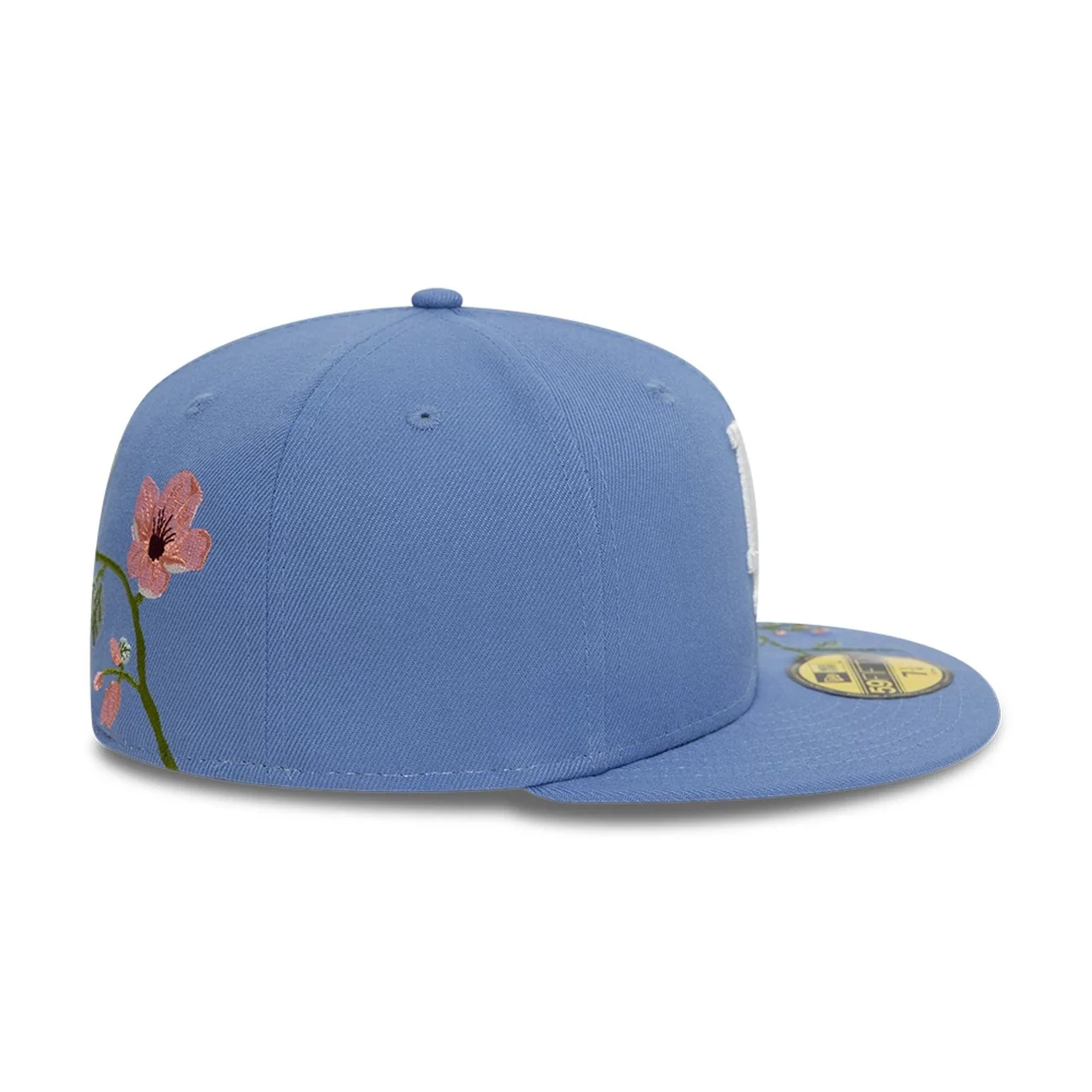 LA Dodgers MLB Floral Blue 59FIFTY Fitted Cap - Image 7