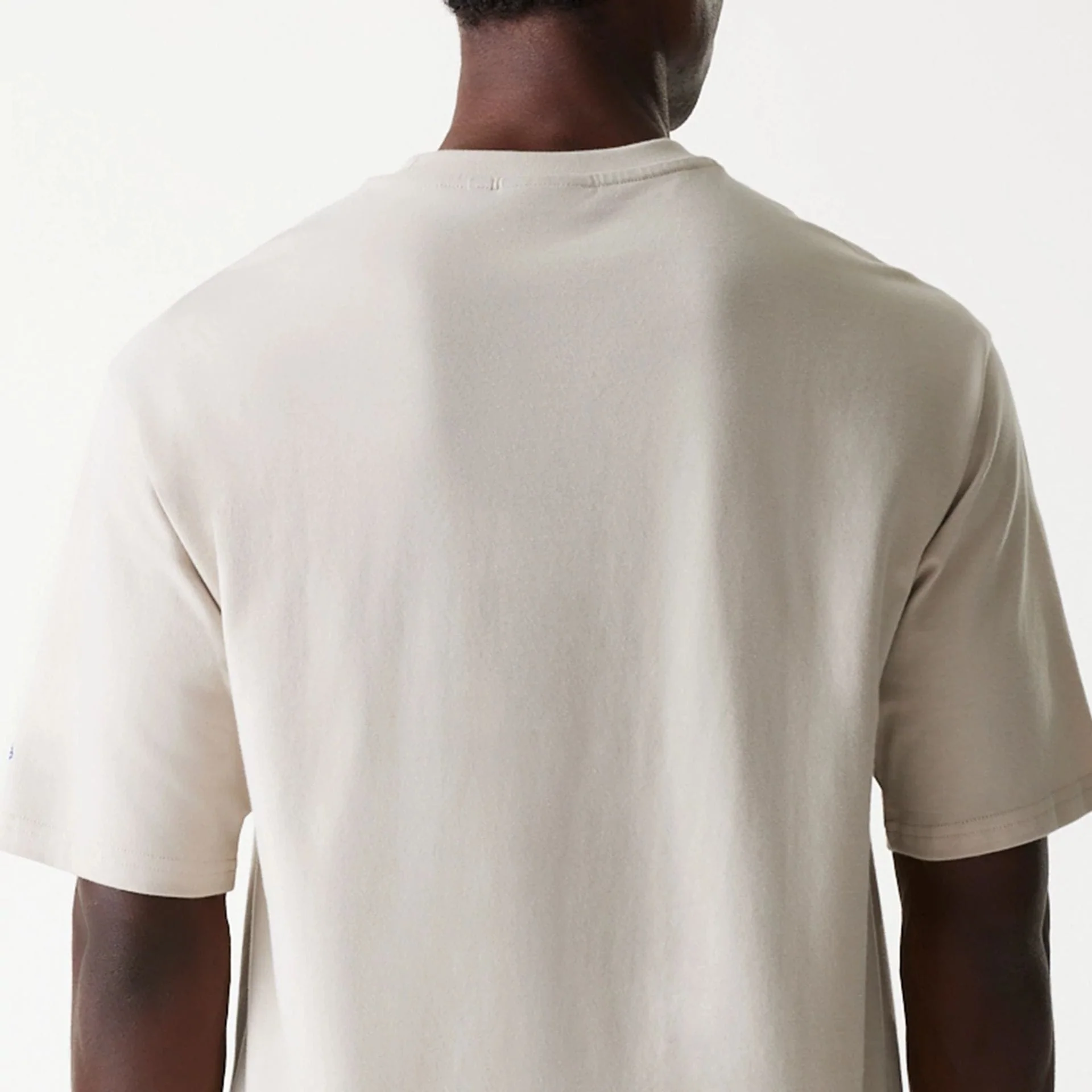 LA Dodgers MLB Floral Graphic Cream Oversized T-Shirt - Image 7