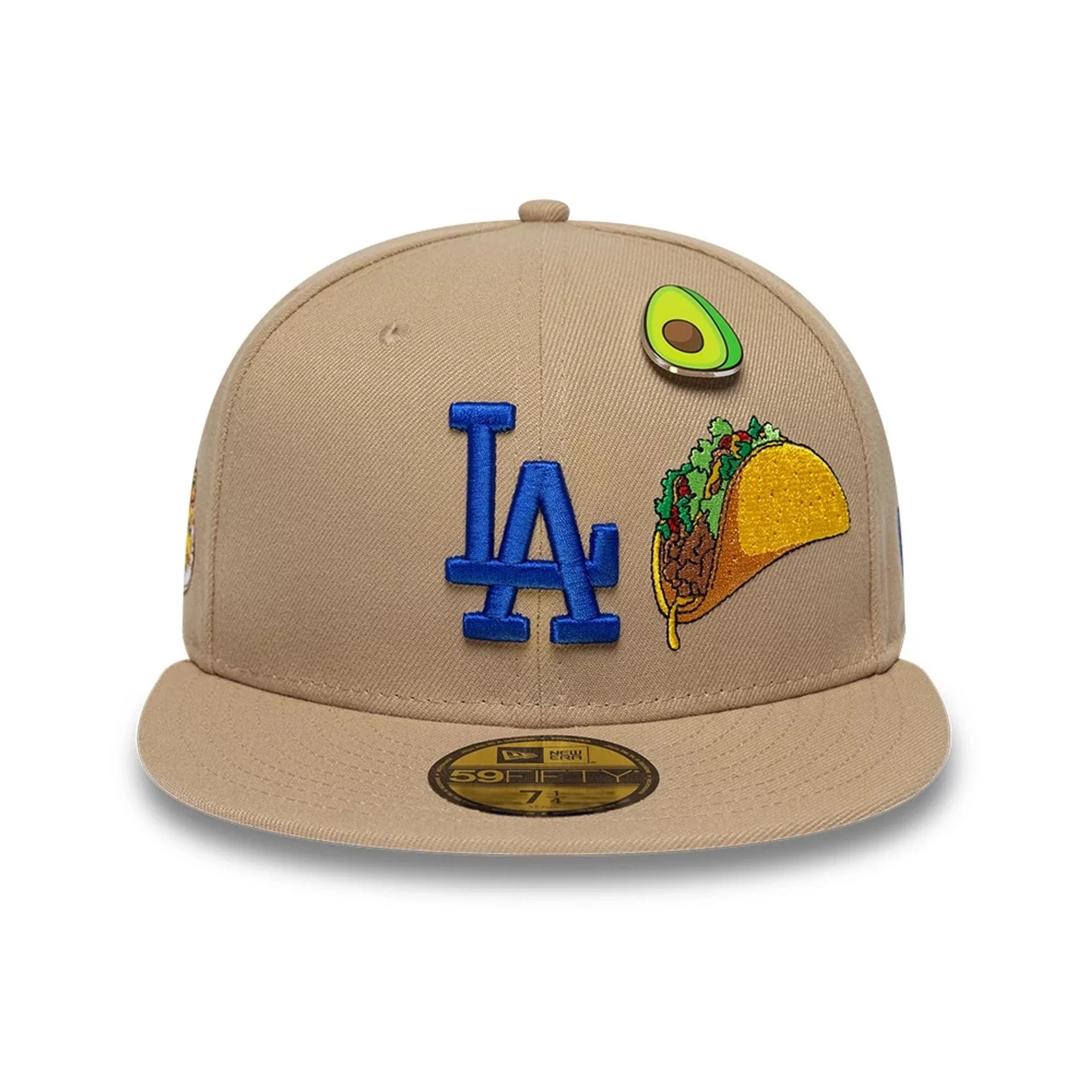 LA Dodgers MLB Food Beige 59FIFTY Fitted Cap - Image 2