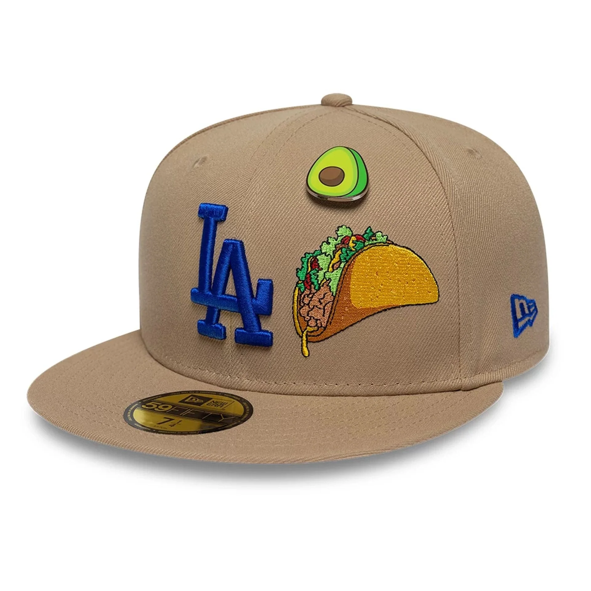 LA Dodgers MLB Food Beige 59FIFTY Fitted Cap - Image 3