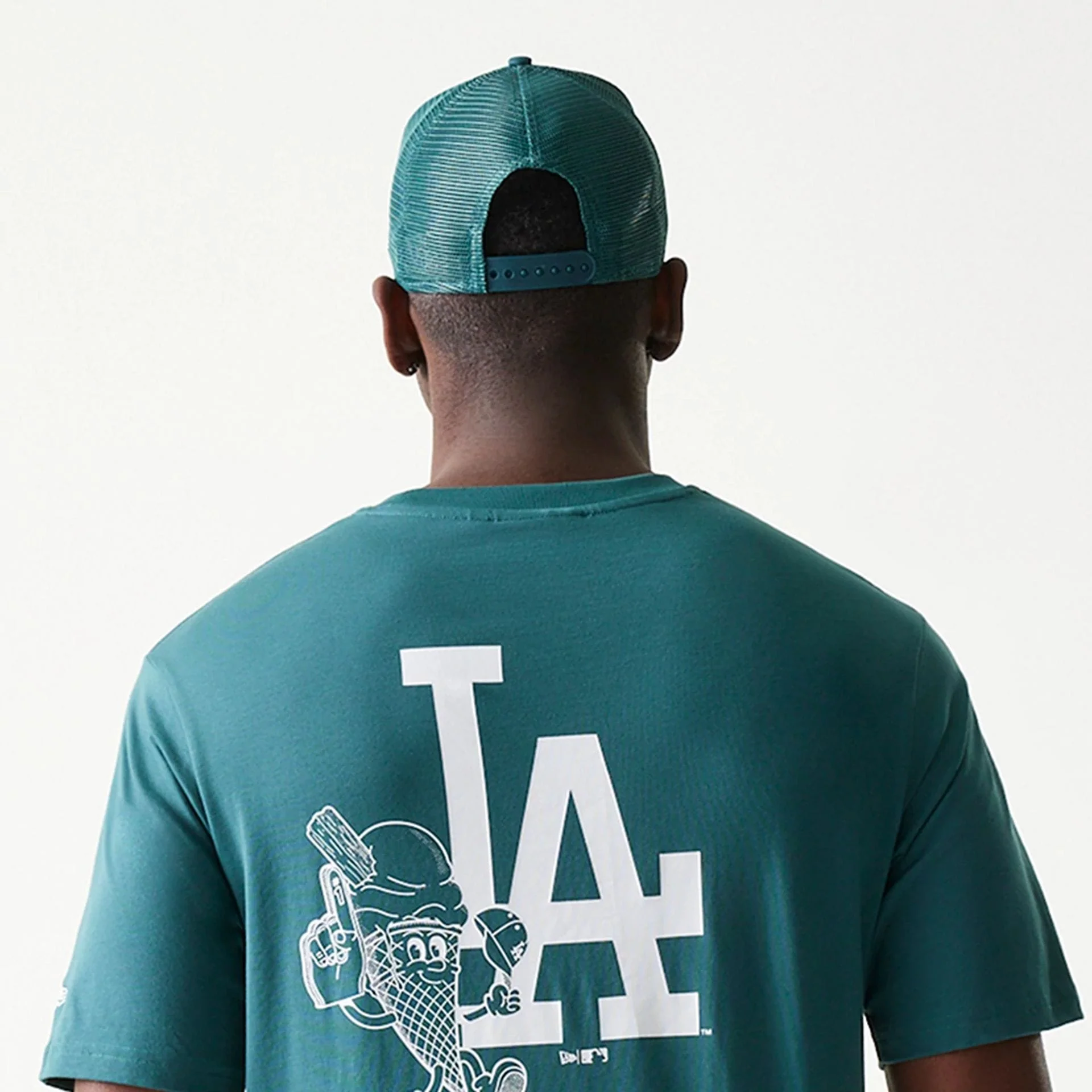 LA Dodgers MLB Food Graphic Dark Green T-Shirt - Image 7