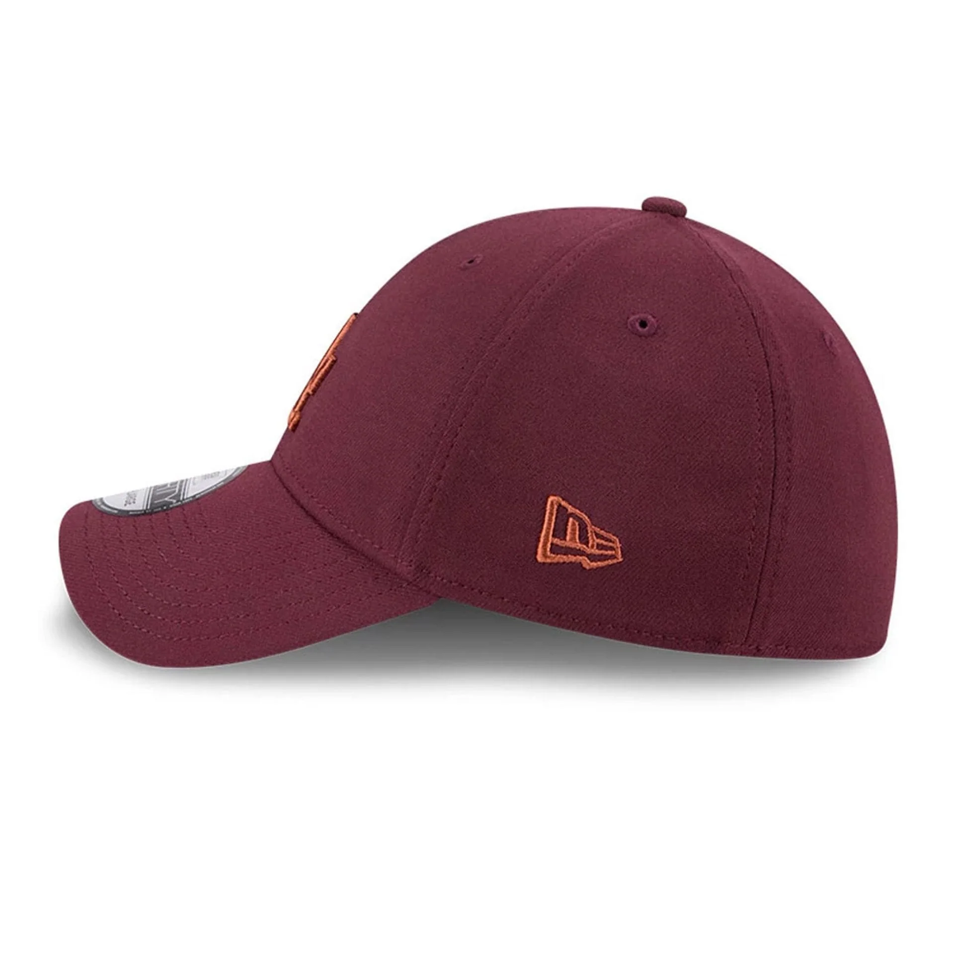 LA Dodgers MLB Frosted Rust Dark Red 39THIRTY Stretch Fit Cap - Image 5