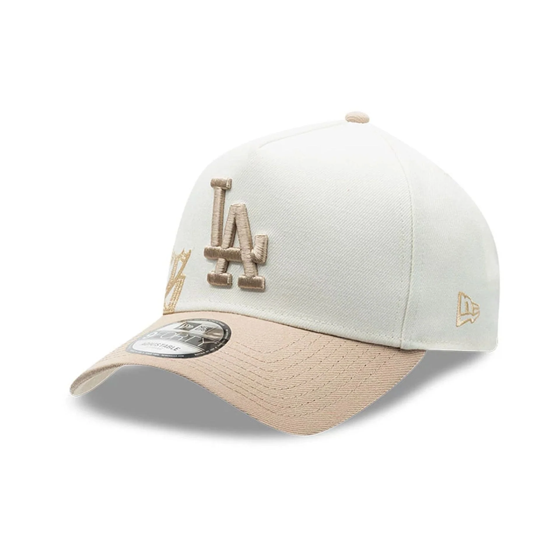 LA Dodgers MLB Gothic Script White 9FORTY A-Frame Cap - Image 3
