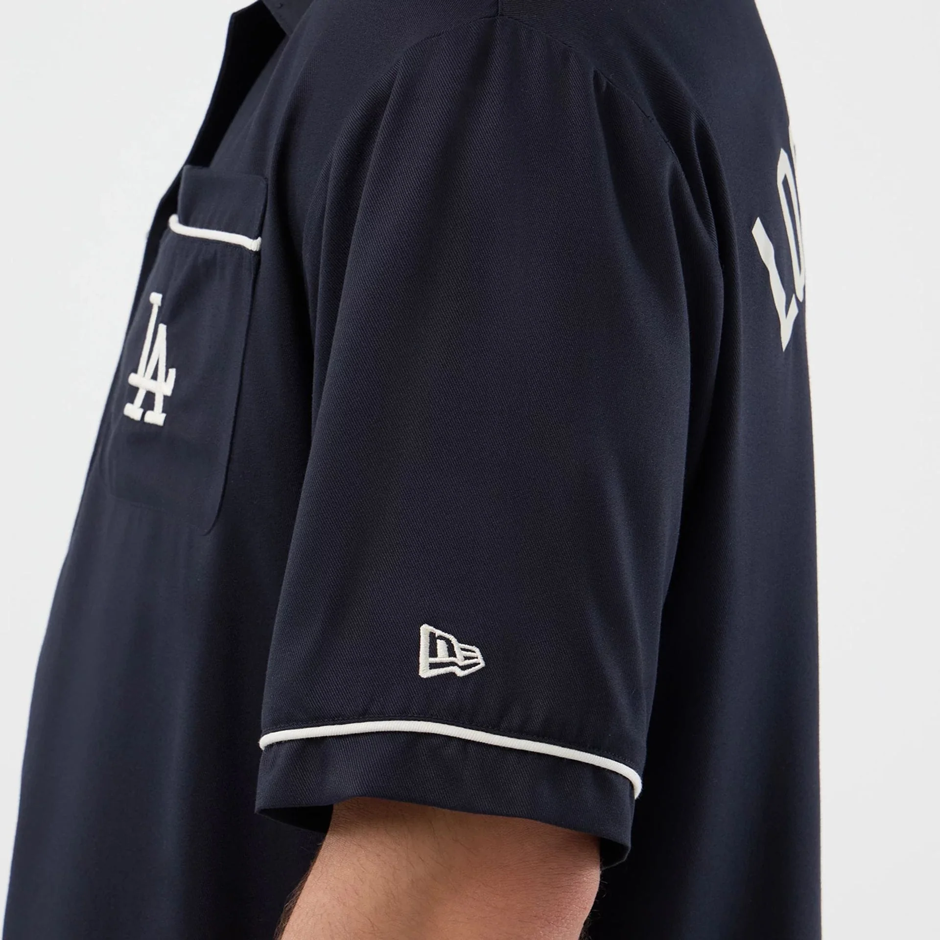 LA Dodgers MLB Graphic Revere Navy Short Sleeve Shirt - Image 6