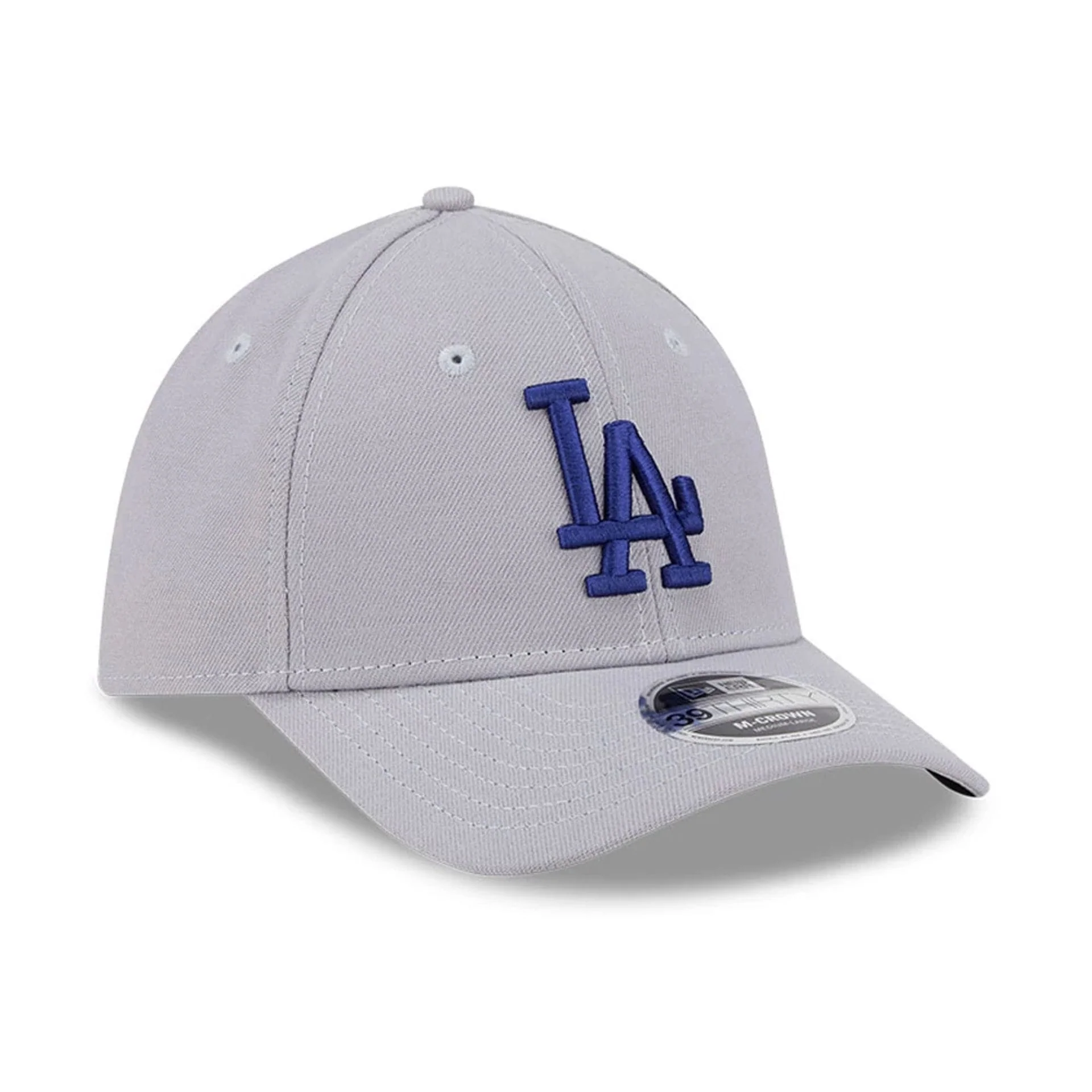 LA Dodgers MLB Grey 39THIRTY M-Crown Stretch Fit Cap - Image 3