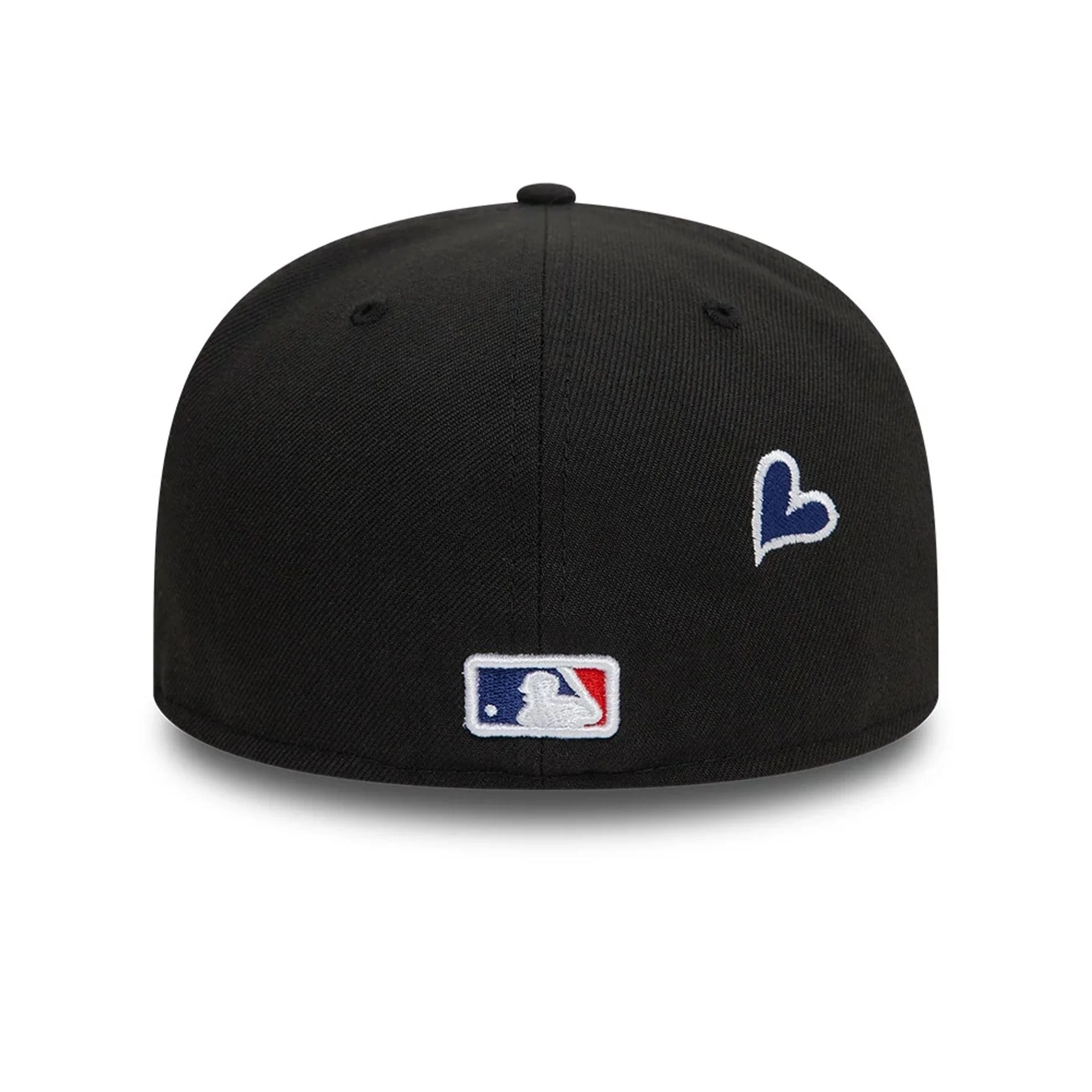 LA Dodgers MLB Heart Icon Black 59FIFTY Fitted Cap - Image 7