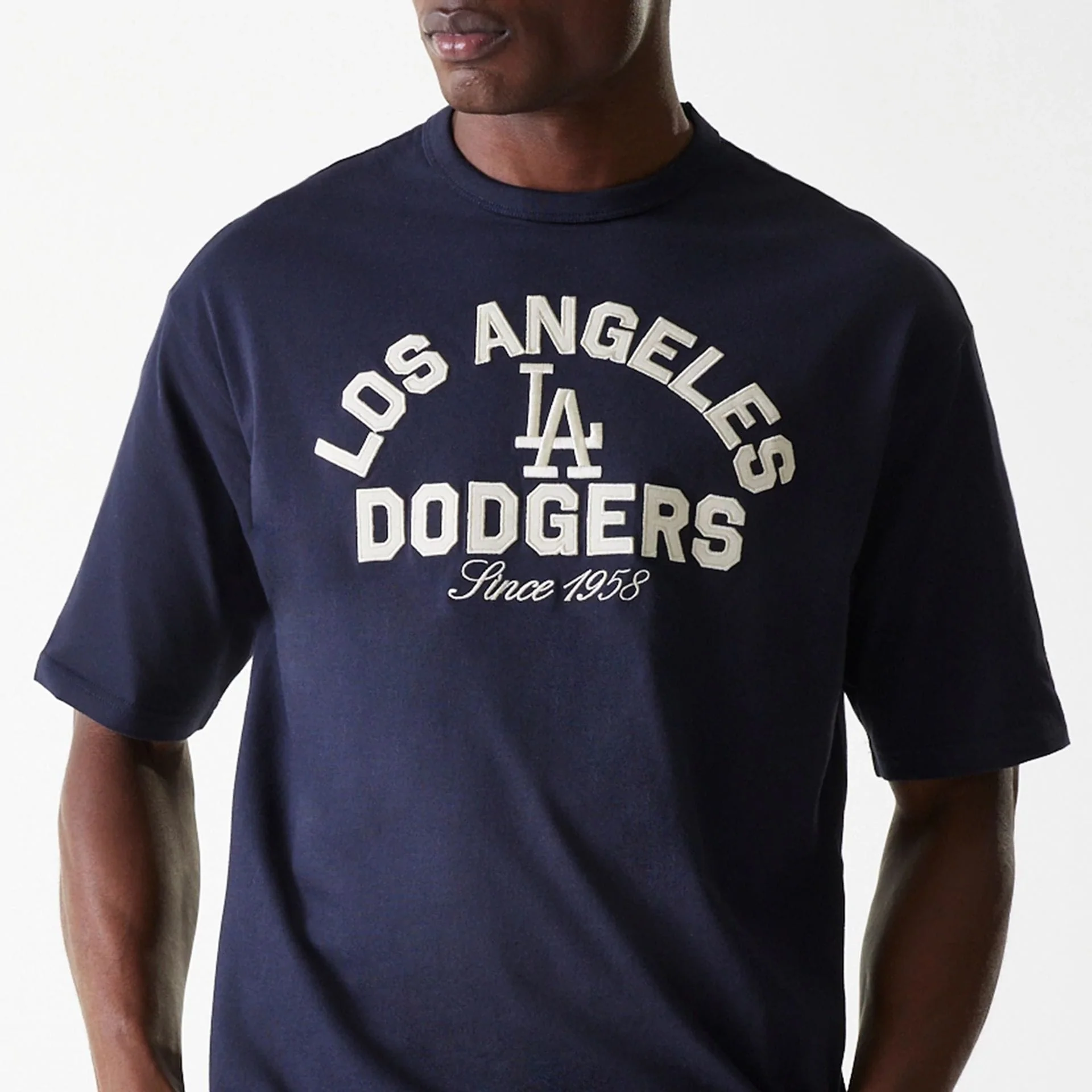LA Dodgers MLB Heritage Navy Oversized T-Shirt - Image 3
