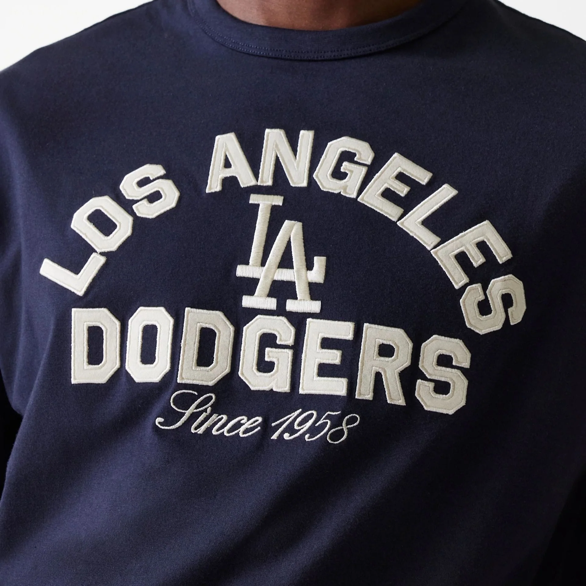 LA Dodgers MLB Heritage Navy Oversized T-Shirt - Image 4