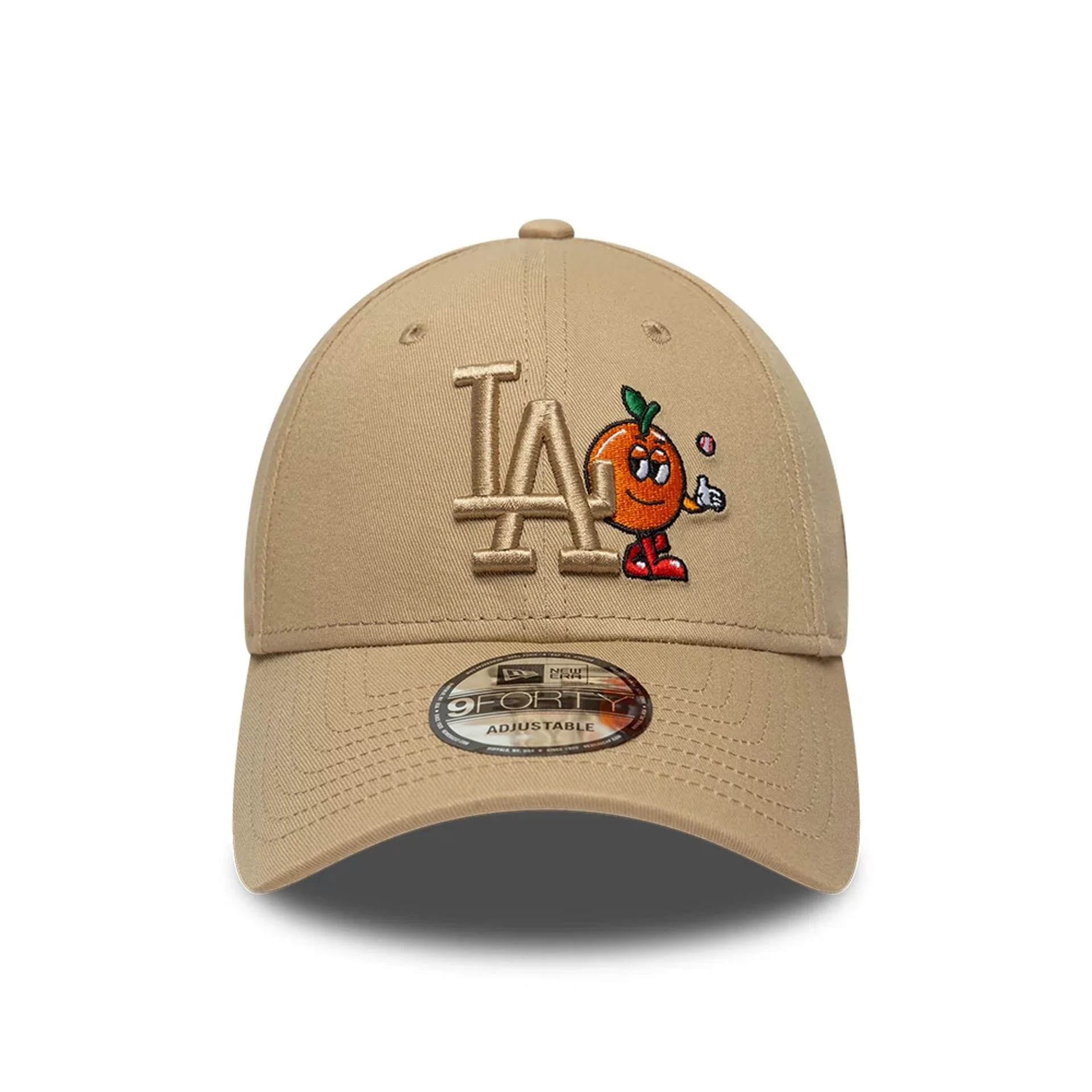 LA Dodgers MLB Icon Beige 9FORTY Adjustable Cap - Image 2