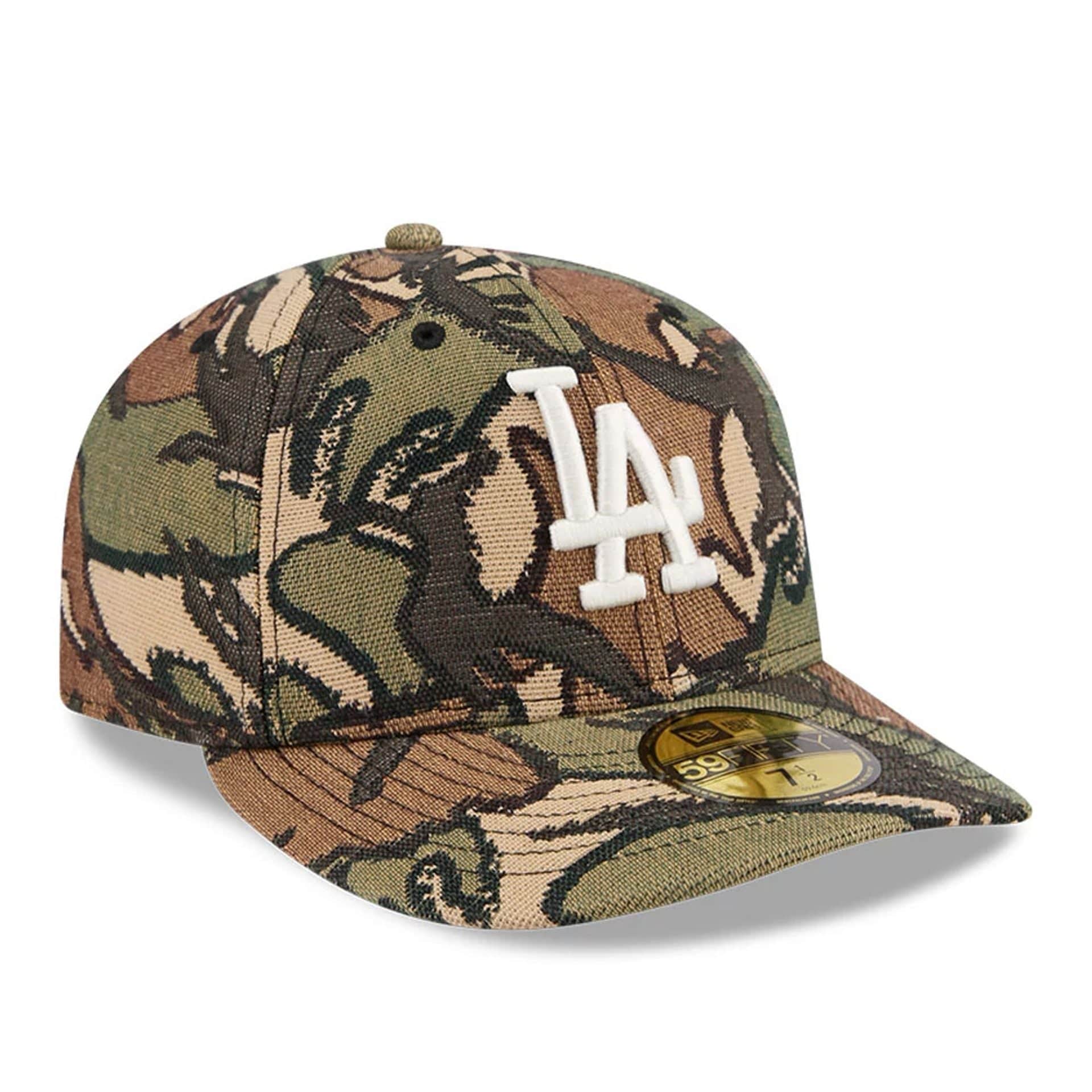 LA Dodgers MLB Jacquard Camo 59FIFTY Fitted Cap - Image 4