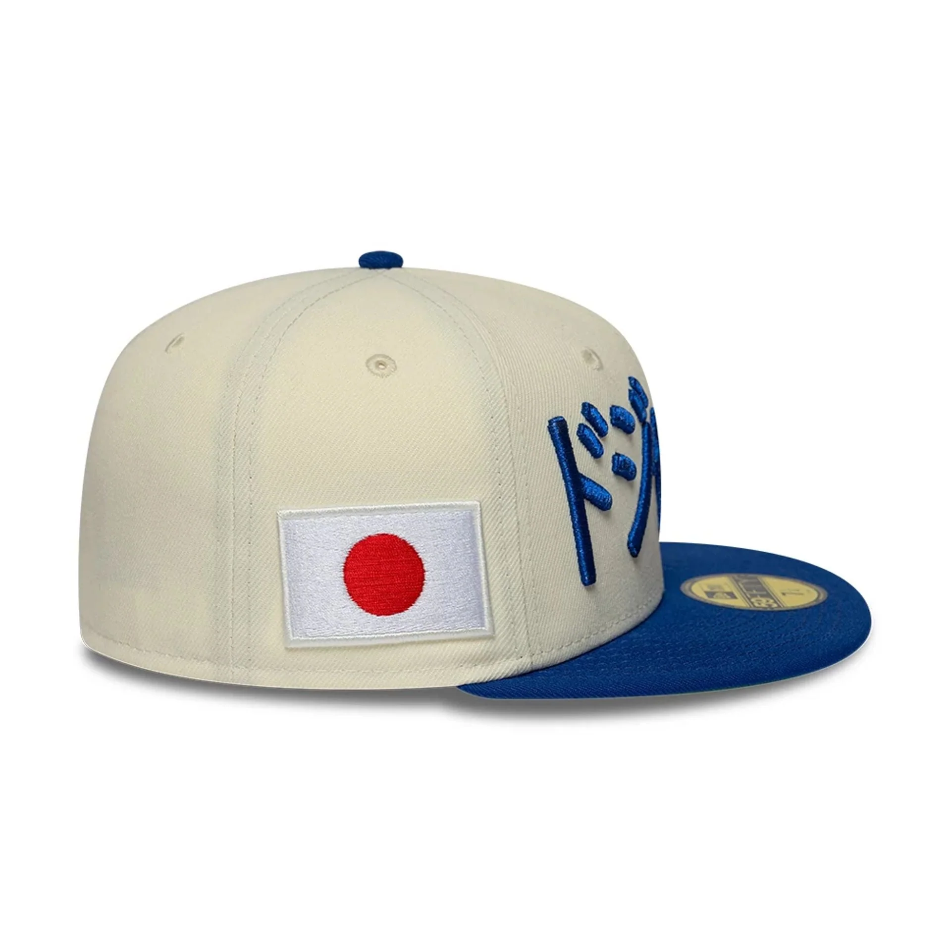 LA Dodgers MLB Kanji Japan Flag White 59FIFTY Fitted Cap - Image 6
