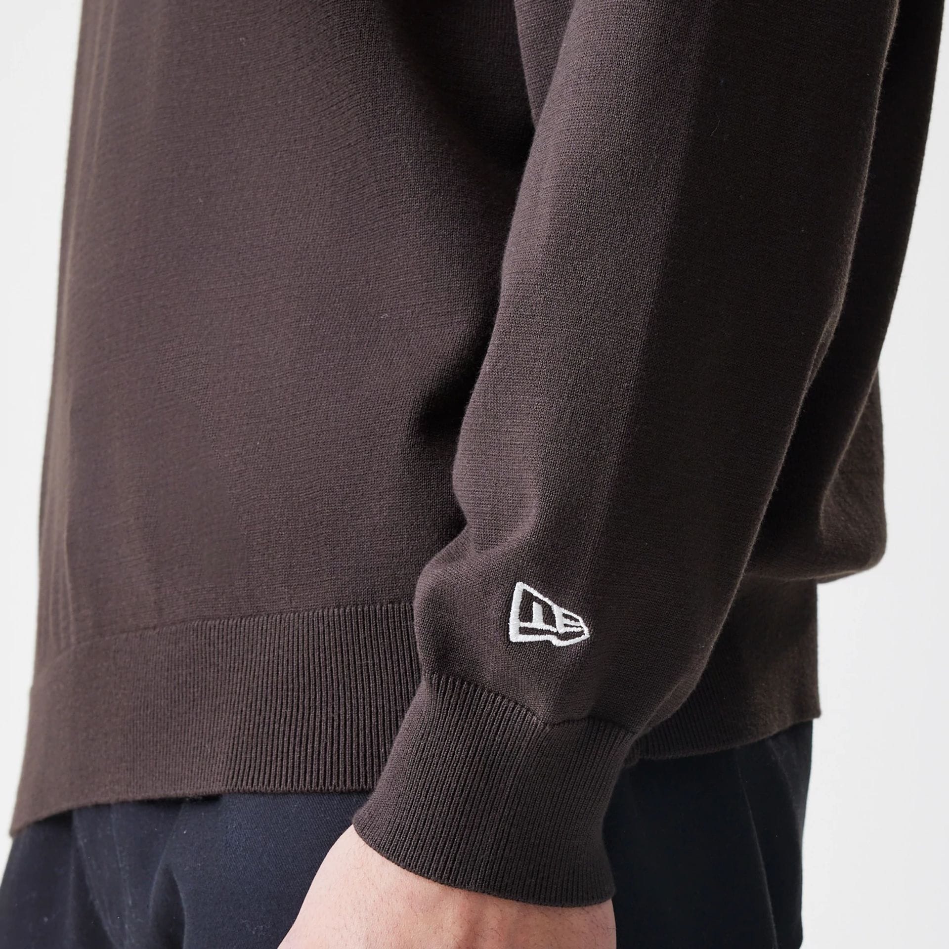 LA Dodgers MLB Knit Brown Rugby Shirt - Image 7