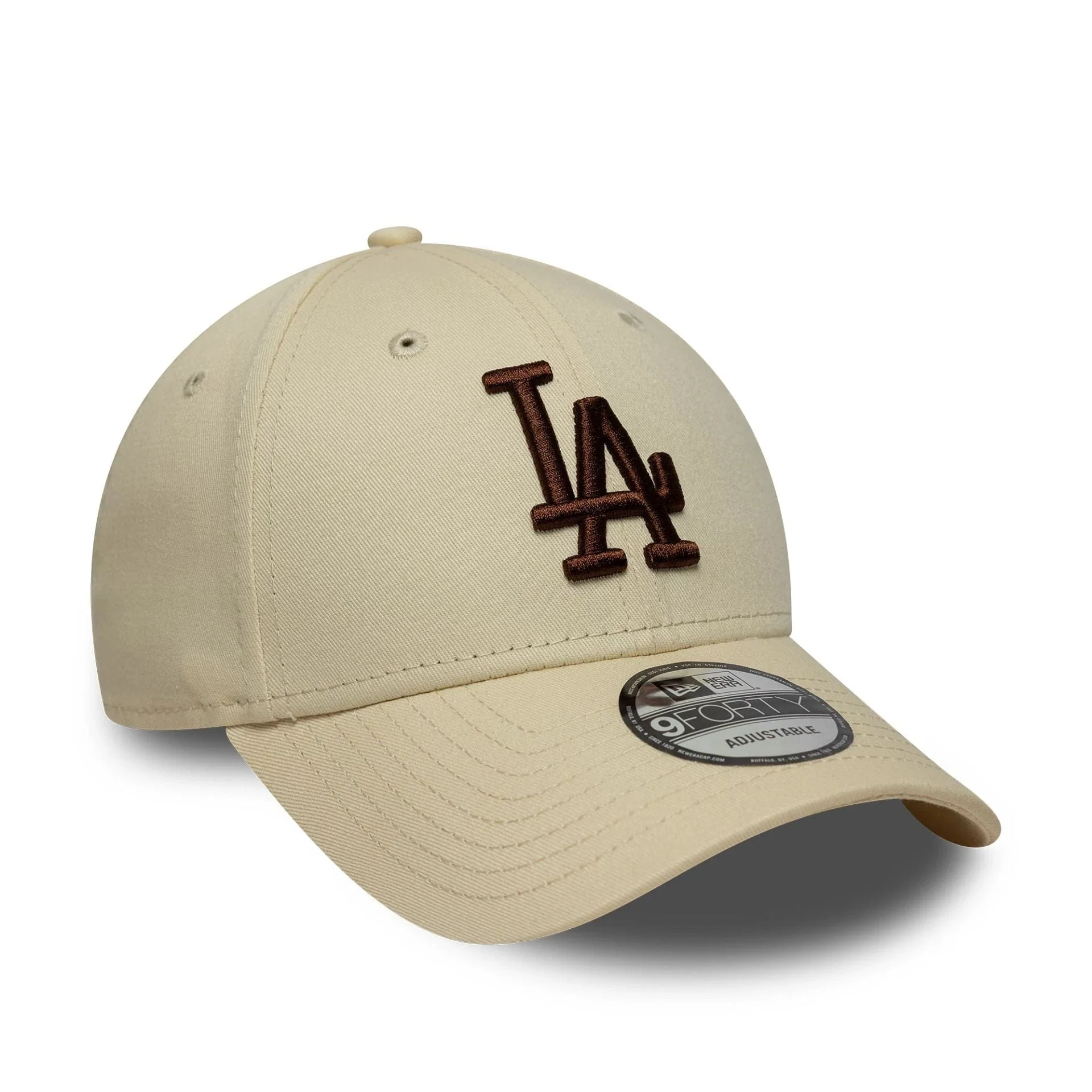 LA Dodgers MLB League Essential Light Beige 9FORTY Cap - Image 3