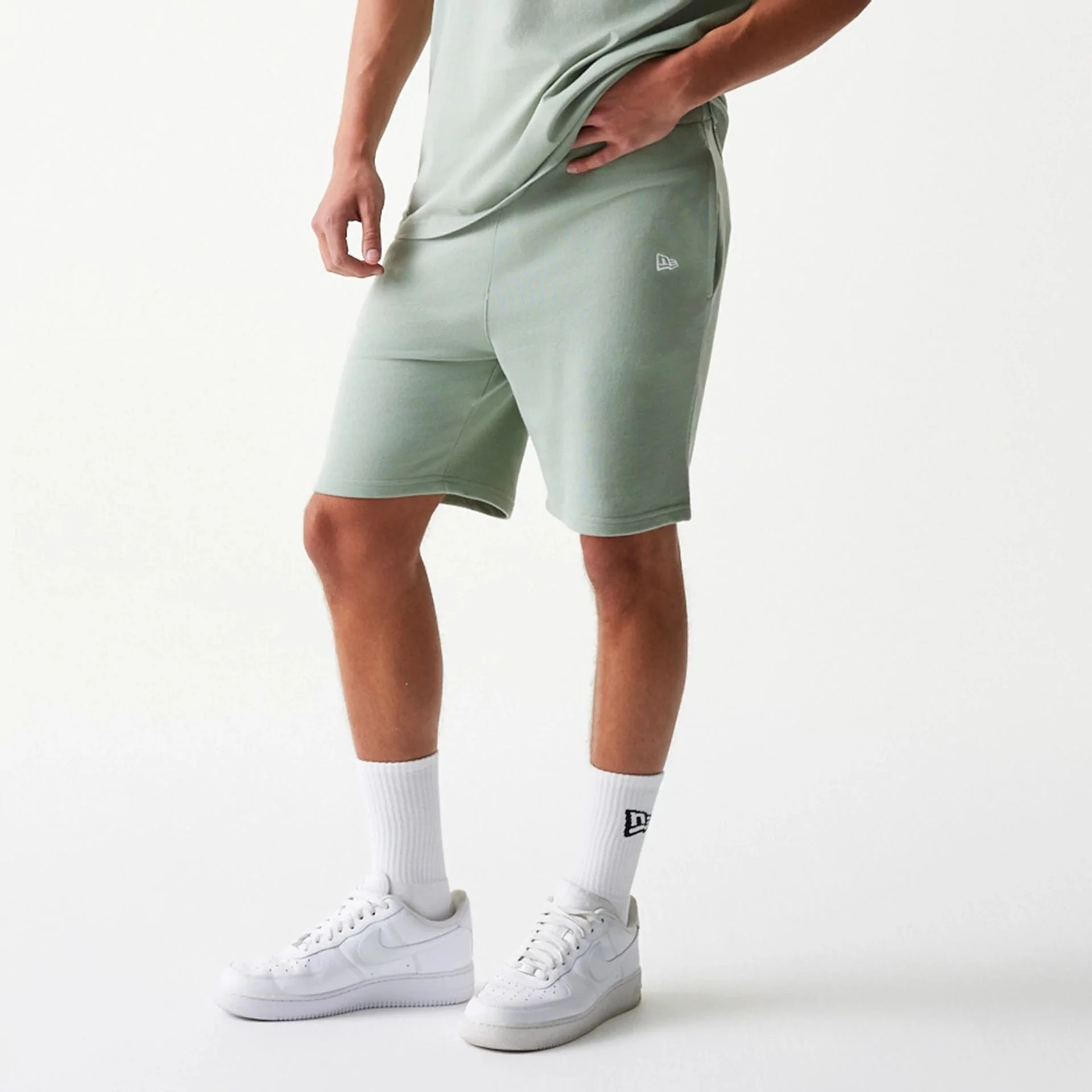 LA Dodgers MLB League Essential Midi Pastel Green Shorts - Image 3
