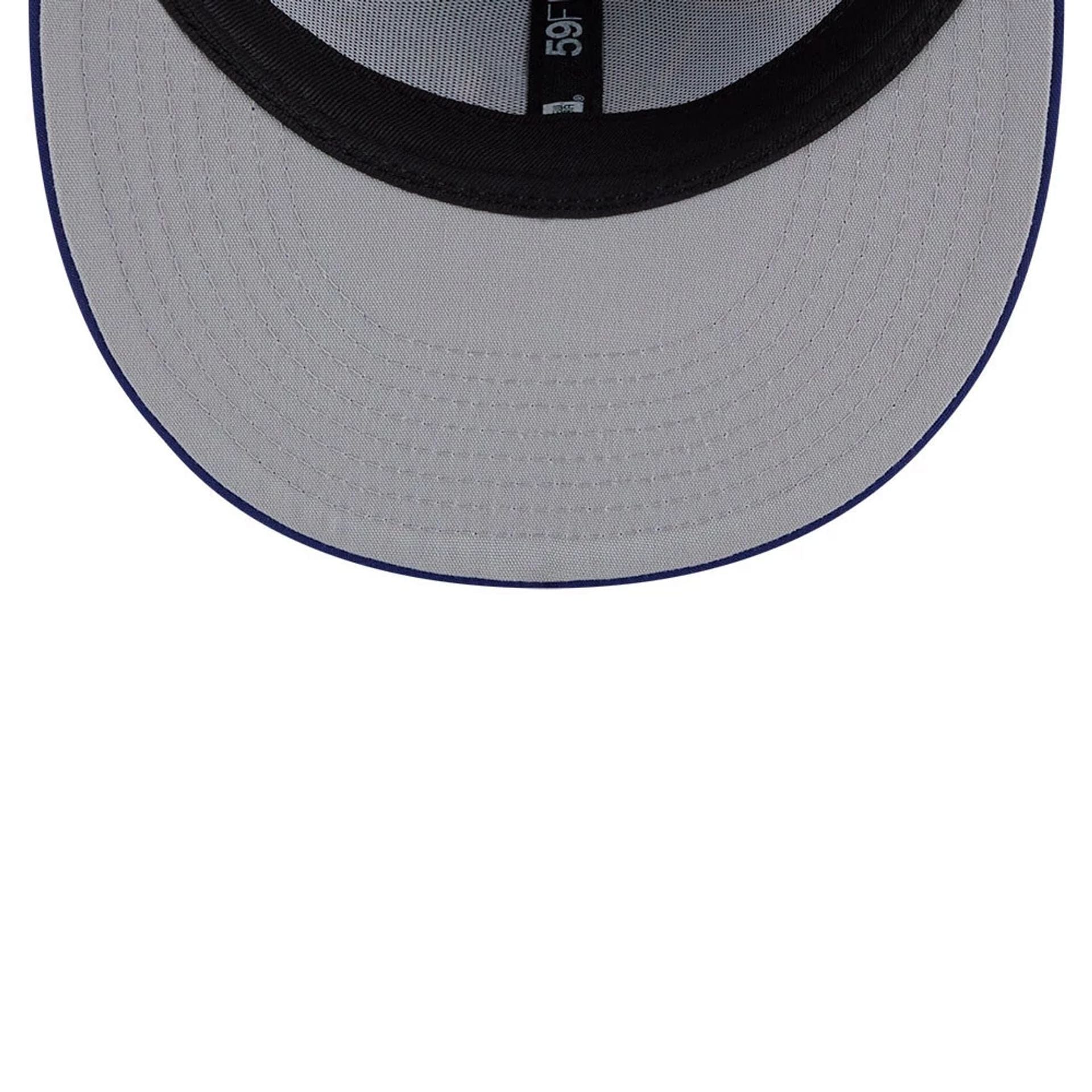 LA Dodgers MLB Leaves Dark Blue 59FIFTY Fitted Cap - Image 2