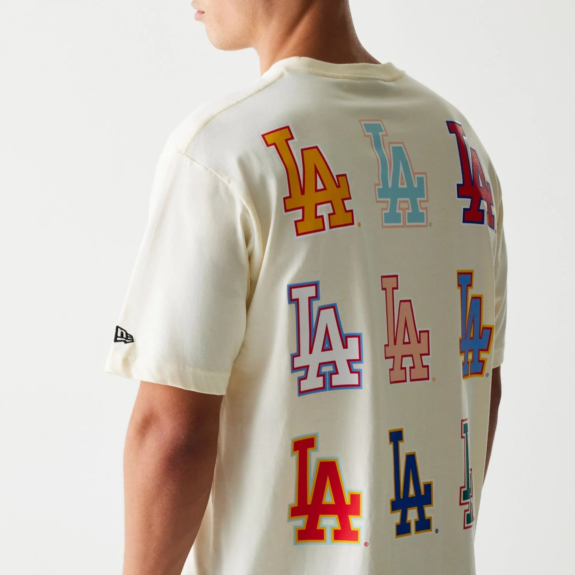 LA Dodgers MLB Life Graphic Cream T-Shirt - Image 5