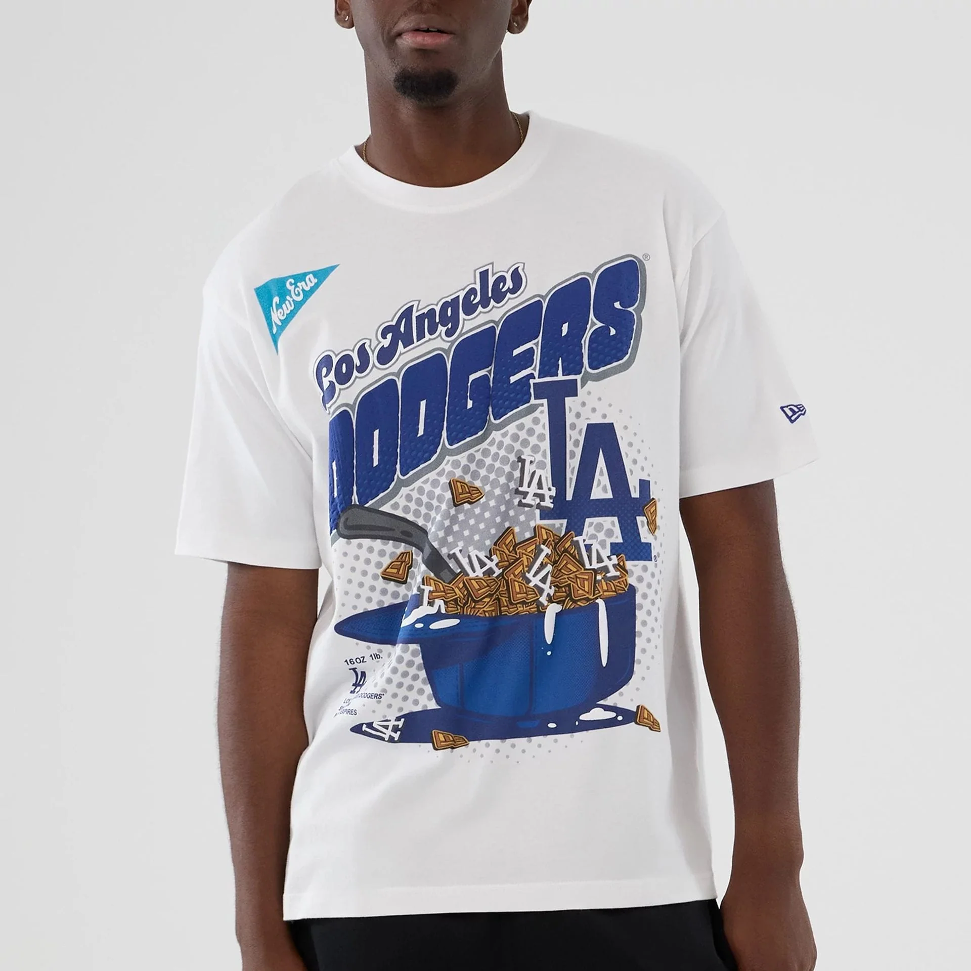 LA Dodgers MLB Lifestyle Graphic White T-Shirt - Image 7