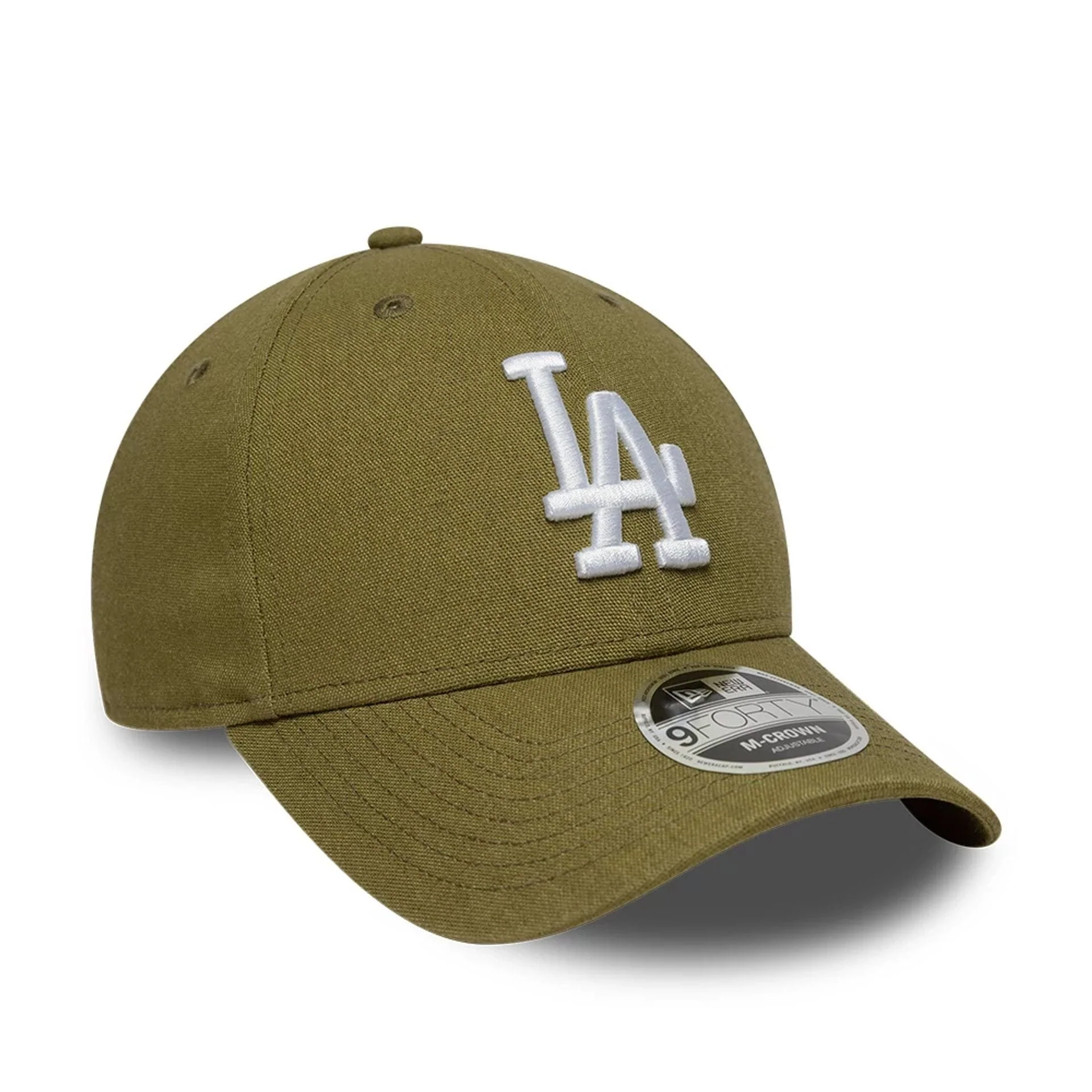 LA Dodgers MLB Linen Dark Green 9FORTY M-Crown Adjustable Cap - Image 3