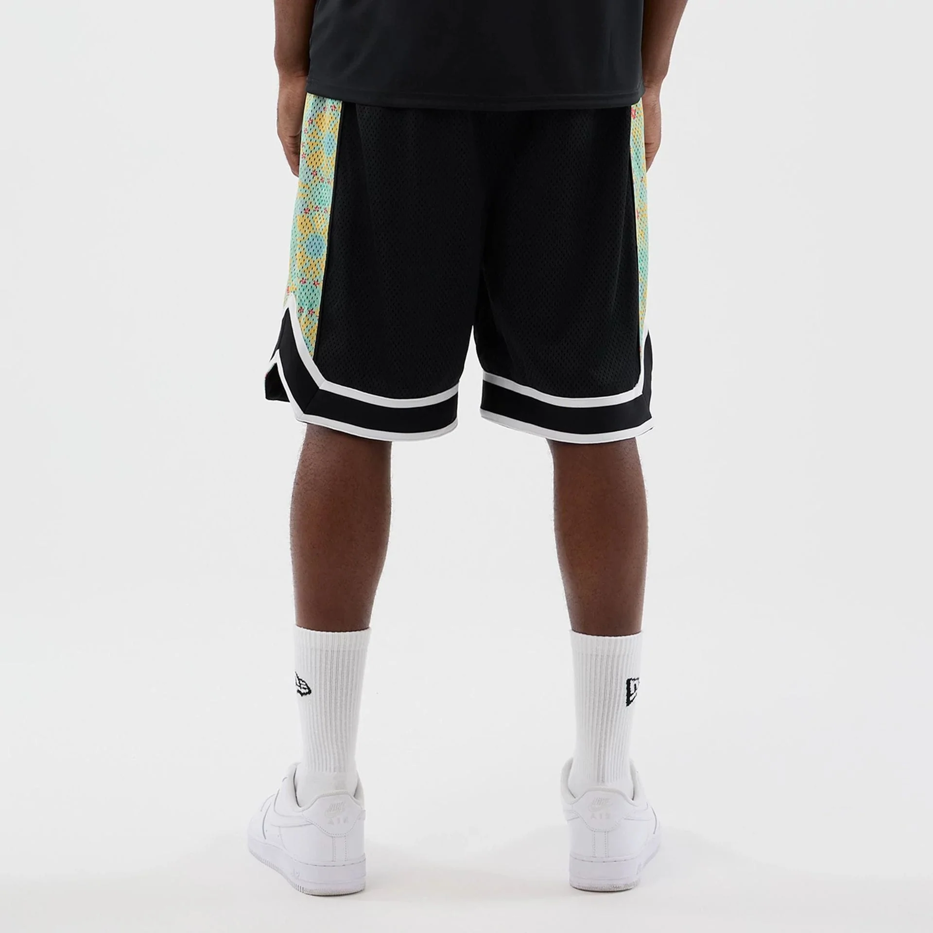 LA Dodgers MLB Mesh Black Mesh Shorts - Image 2