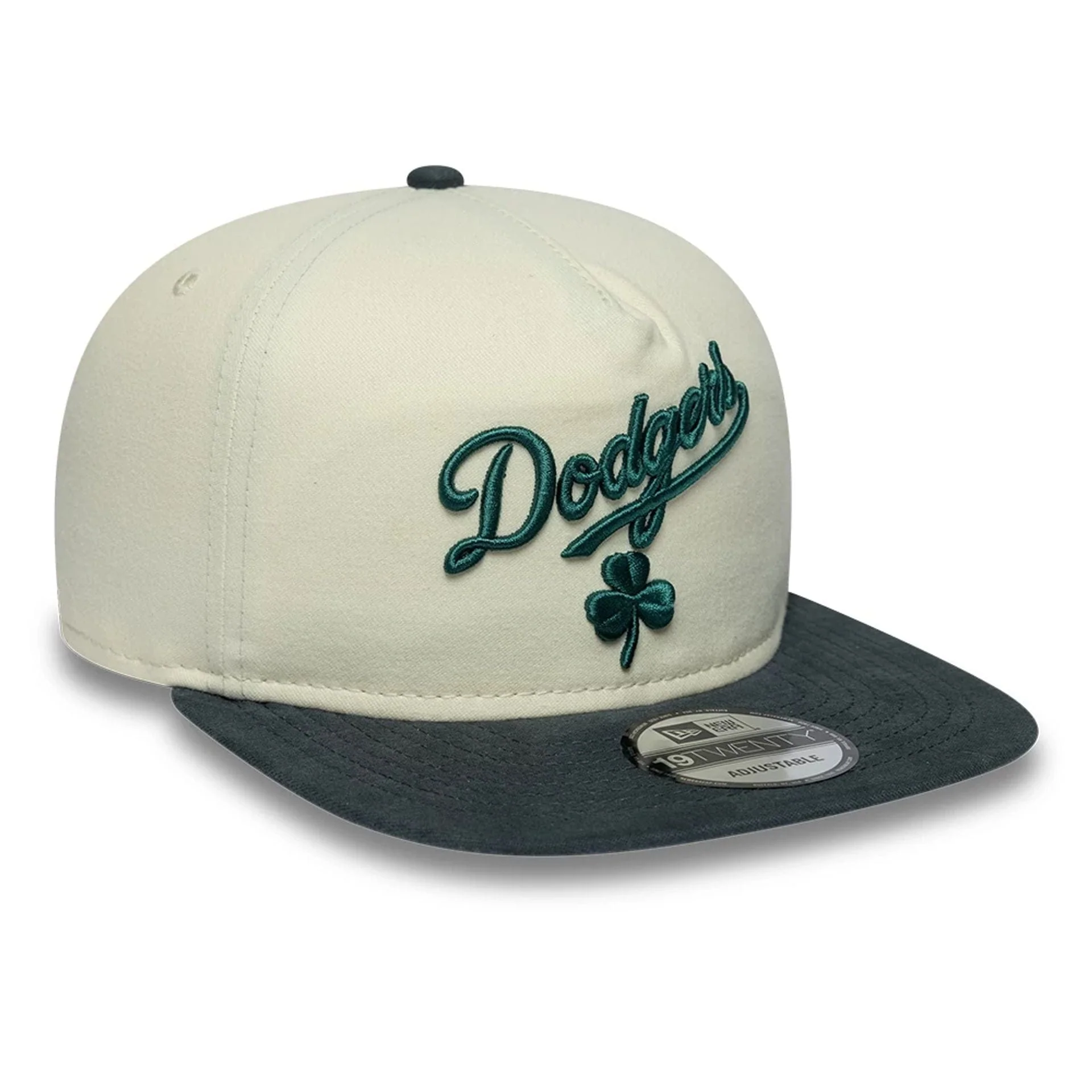 LA Dodgers MLB Metallic Logo Cream 19TWENTY Adjustable Cap - Image 4