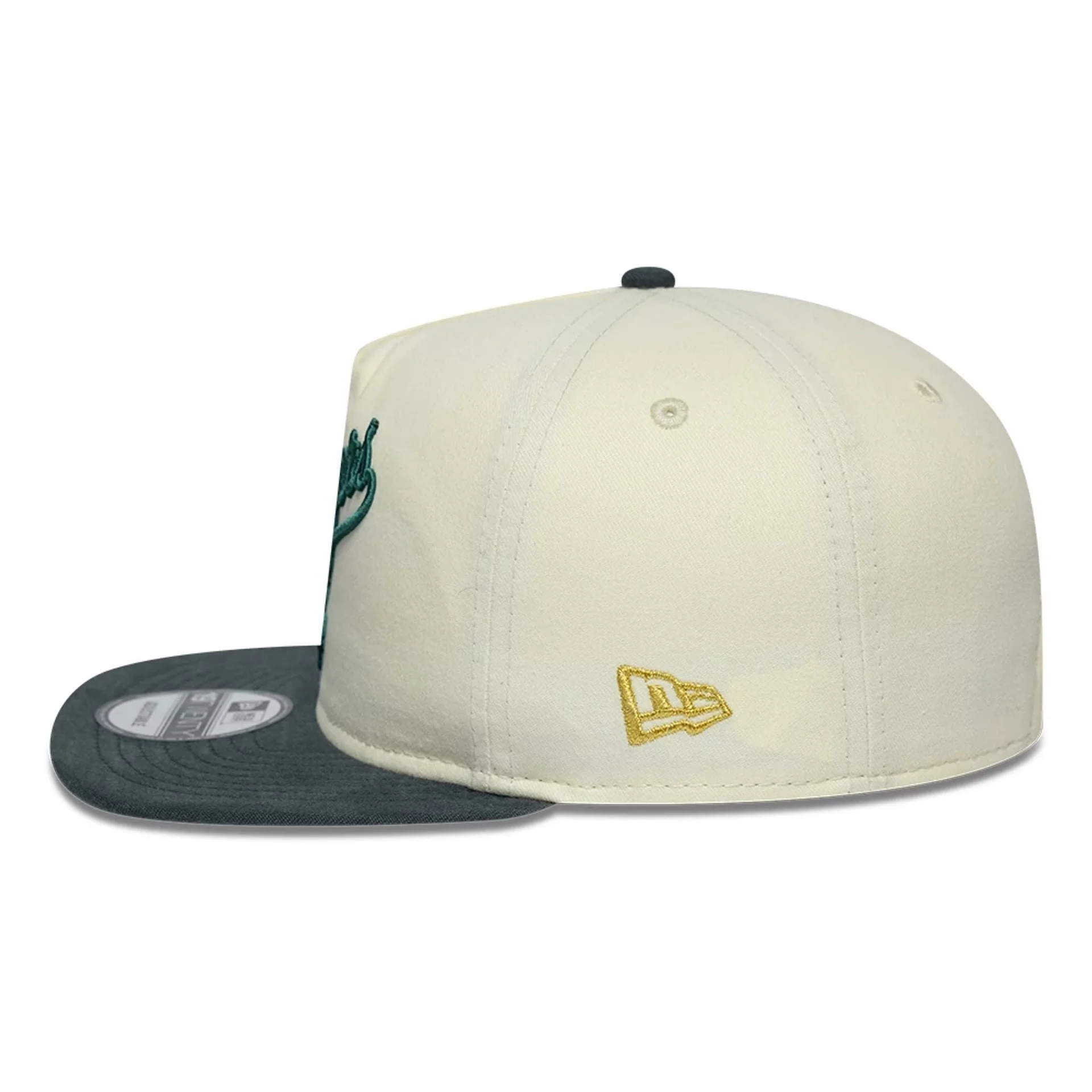 LA Dodgers MLB Metallic Logo Cream 19TWENTY Adjustable Cap - Image 6