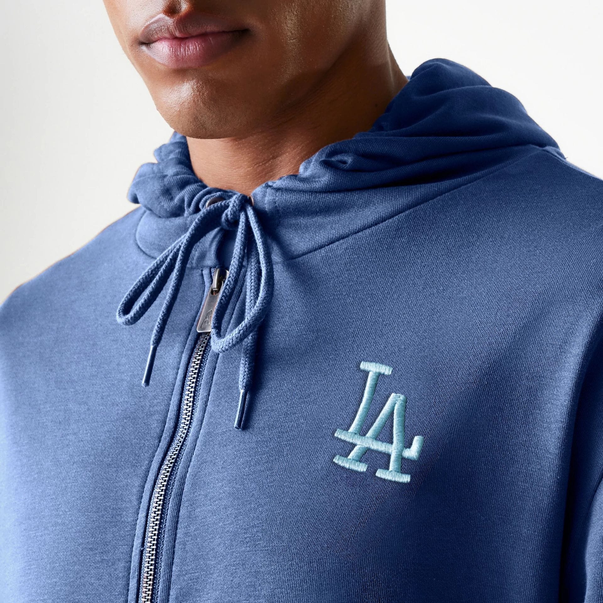 LA Dodgers MLB Midi League Essential Dark Blue Oversized Full Zip Hoodie - Image 6
