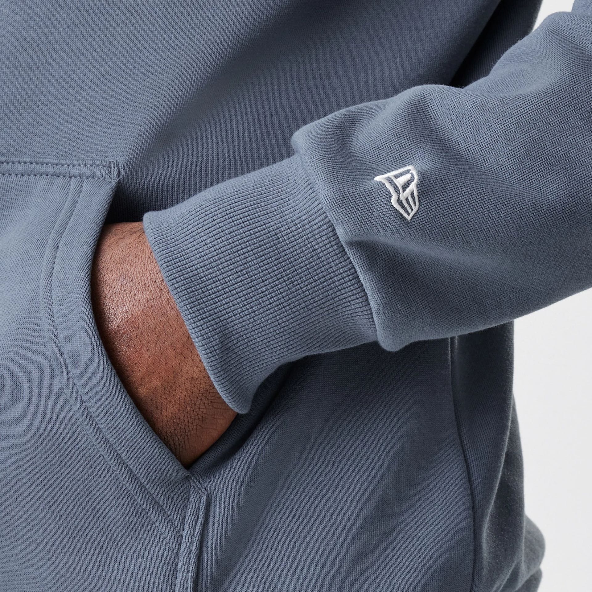 LA Dodgers MLB Midi League Essential Dark Grey Full Zip Hoodie - Image 4