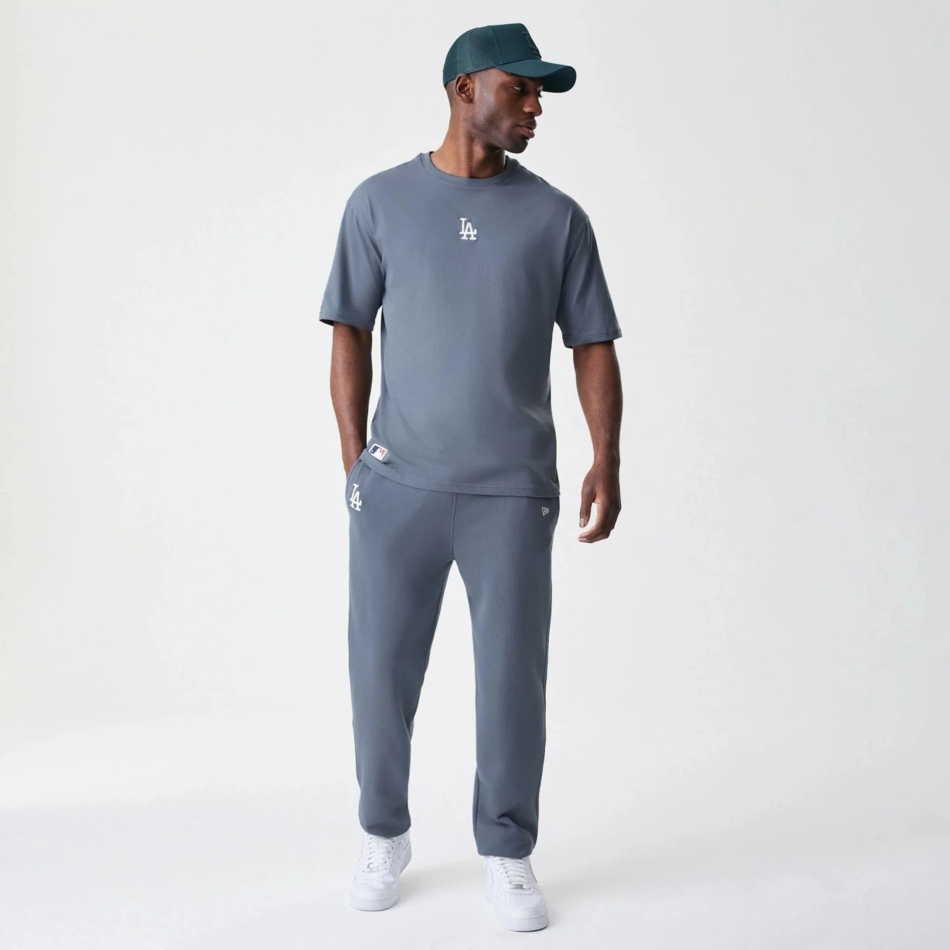 LA Dodgers MLB Midi League Essential Dark Grey Joggers - Image 8
