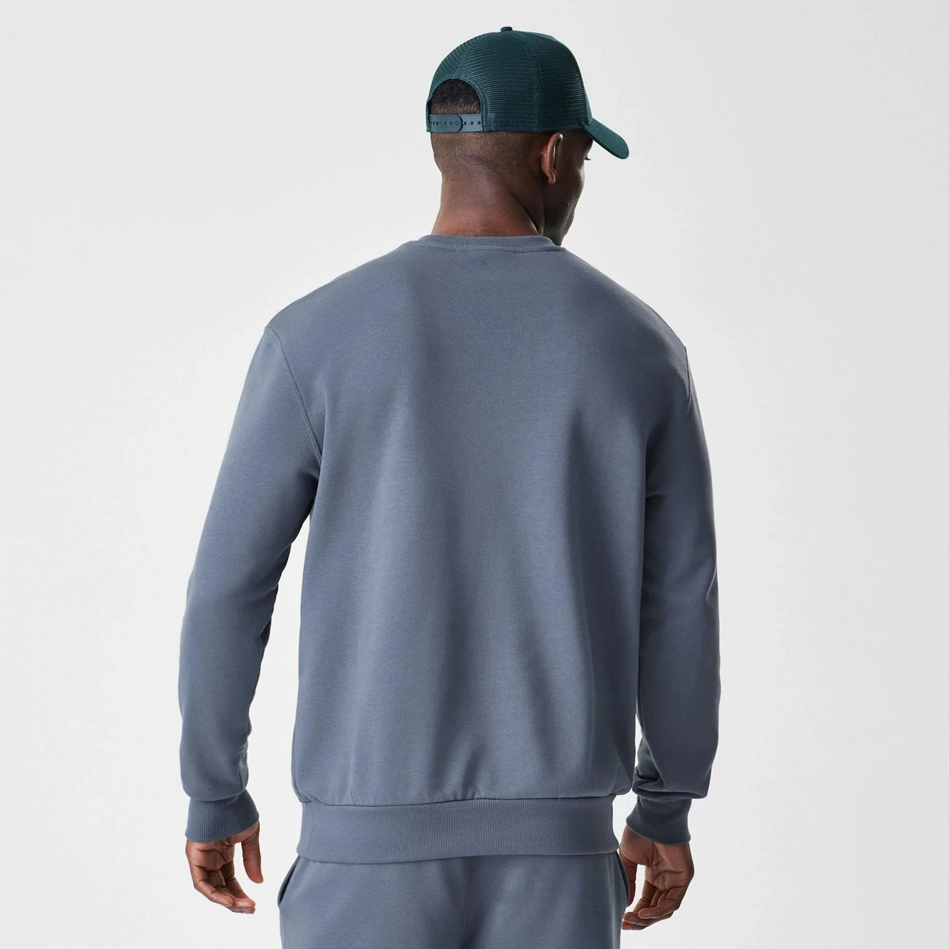 LA Dodgers MLB Midi League Essential Dark Grey Oversized Crew Neck Sweater - Image 2