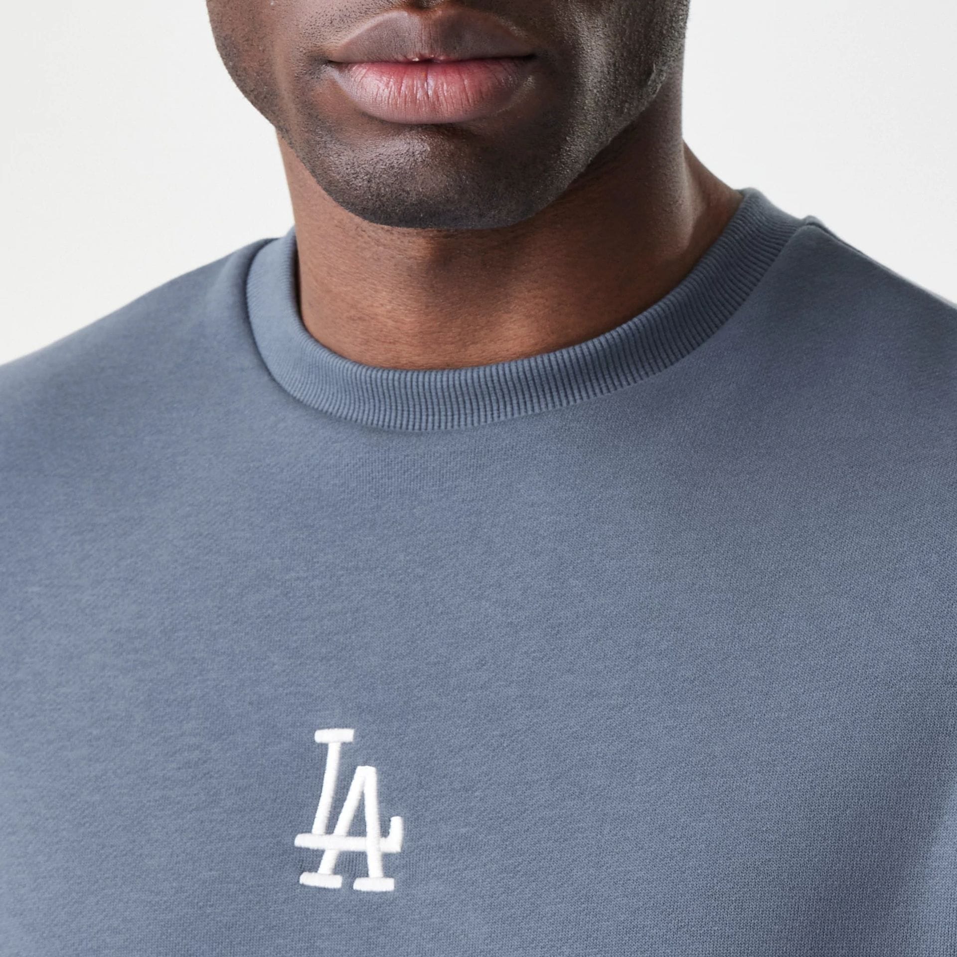 LA Dodgers MLB Midi League Essential Dark Grey Oversized Crew Neck Sweater - Image 5