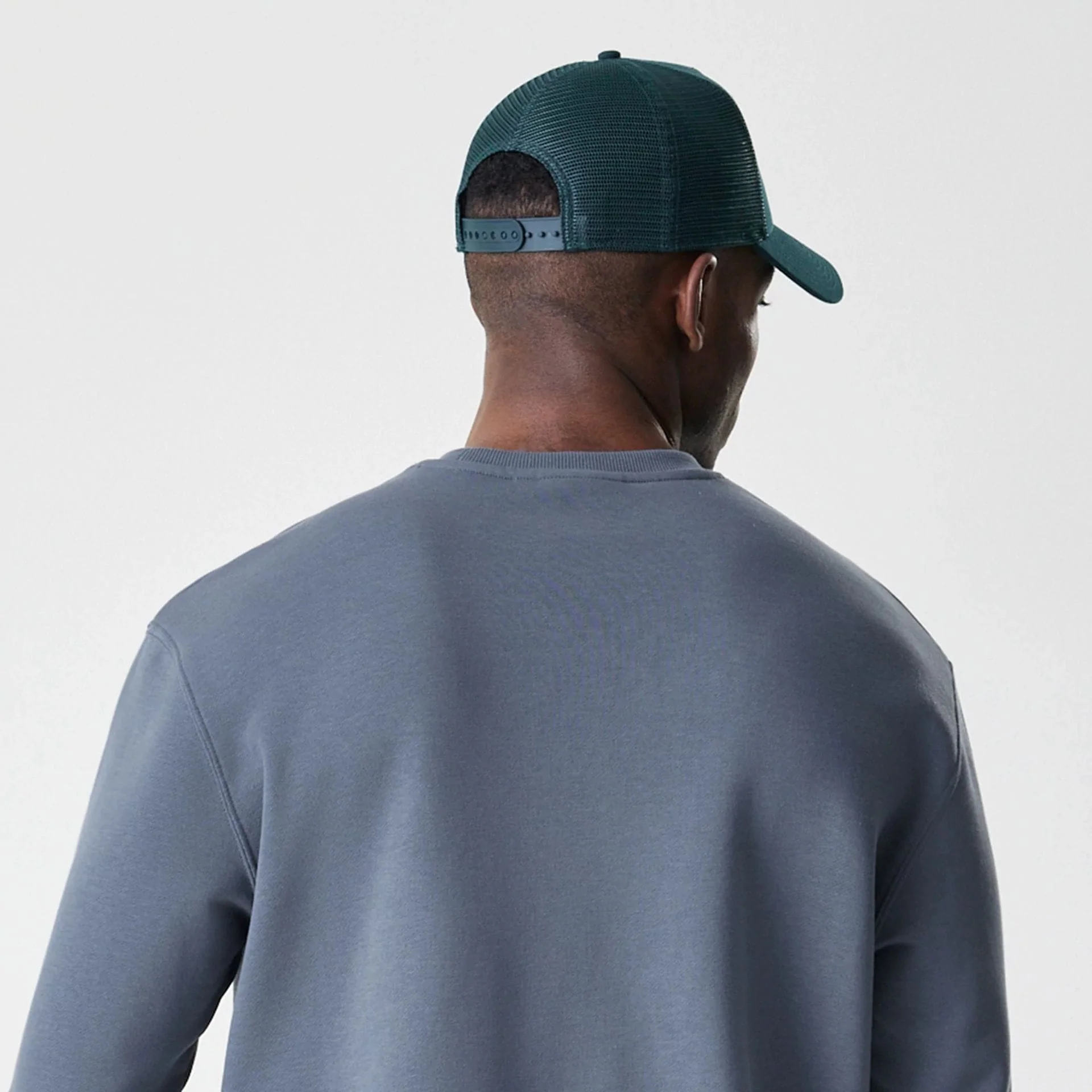 LA Dodgers MLB Midi League Essential Dark Grey Oversized Crew Neck Sweater - Image 7