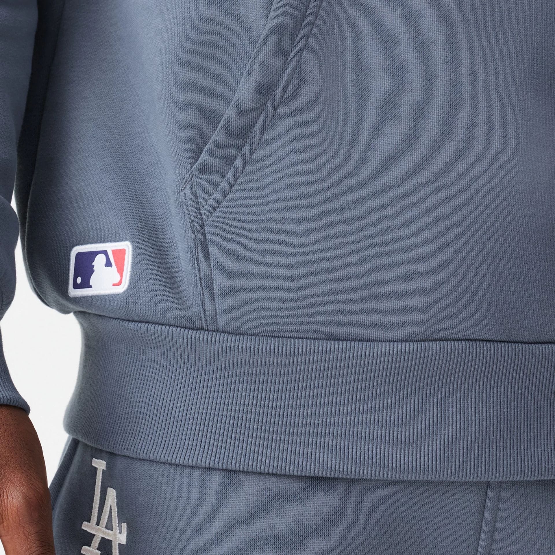LA Dodgers MLB Midi League Essential Dark Grey Oversized Pullover Hoodie - Image 7