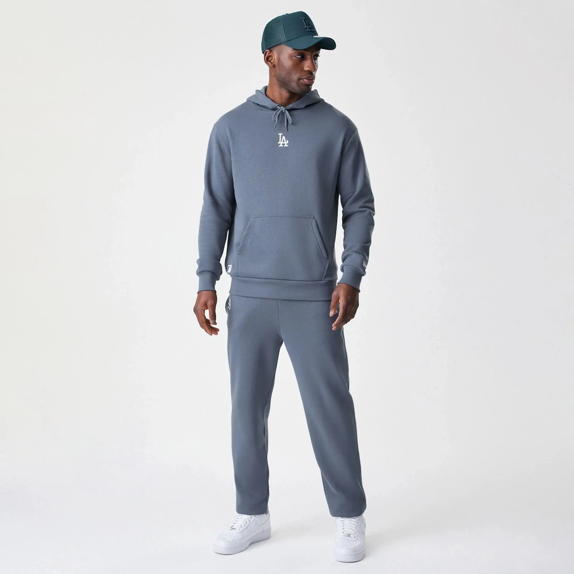 LA Dodgers MLB Midi League Essential Dark Grey Oversized Pullover Hoodie - Image 8
