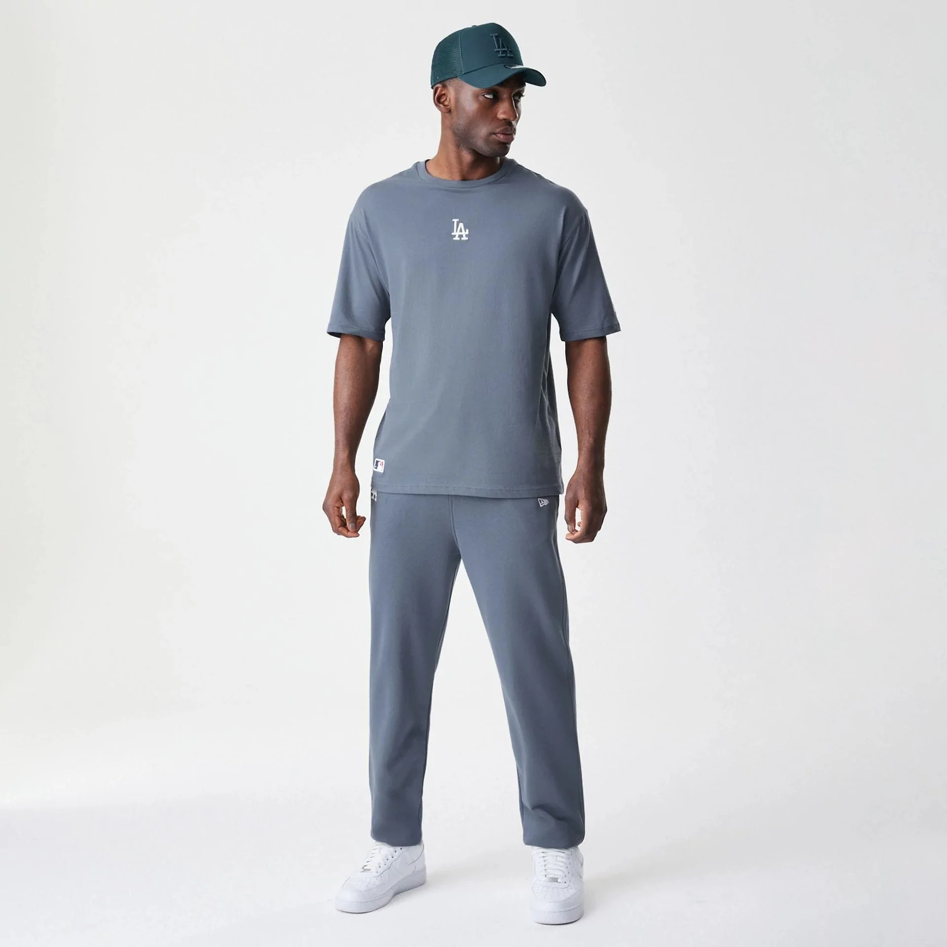 LA Dodgers MLB Midi League Essential Dark Grey Oversized T-Shirt - Image 8