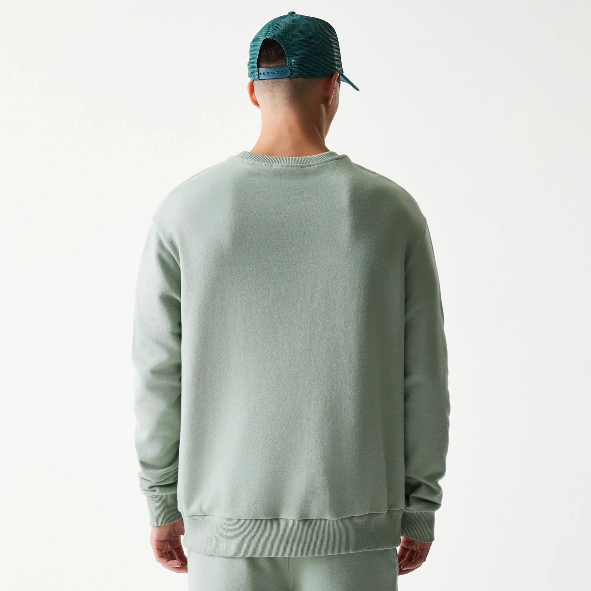 LA Dodgers MLB Midi Pastel Green Oversized Crew Neck Sweater - Image 2