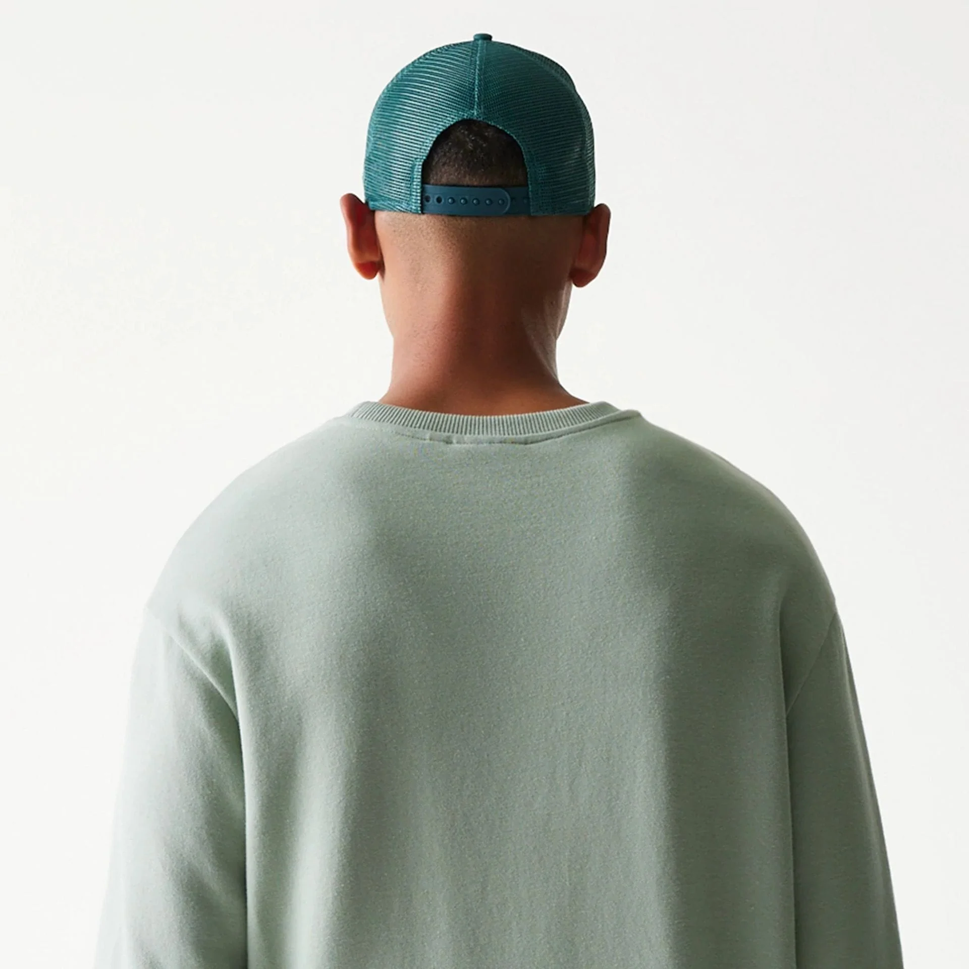 LA Dodgers MLB Midi Pastel Green Oversized Crew Neck Sweater - Image 7
