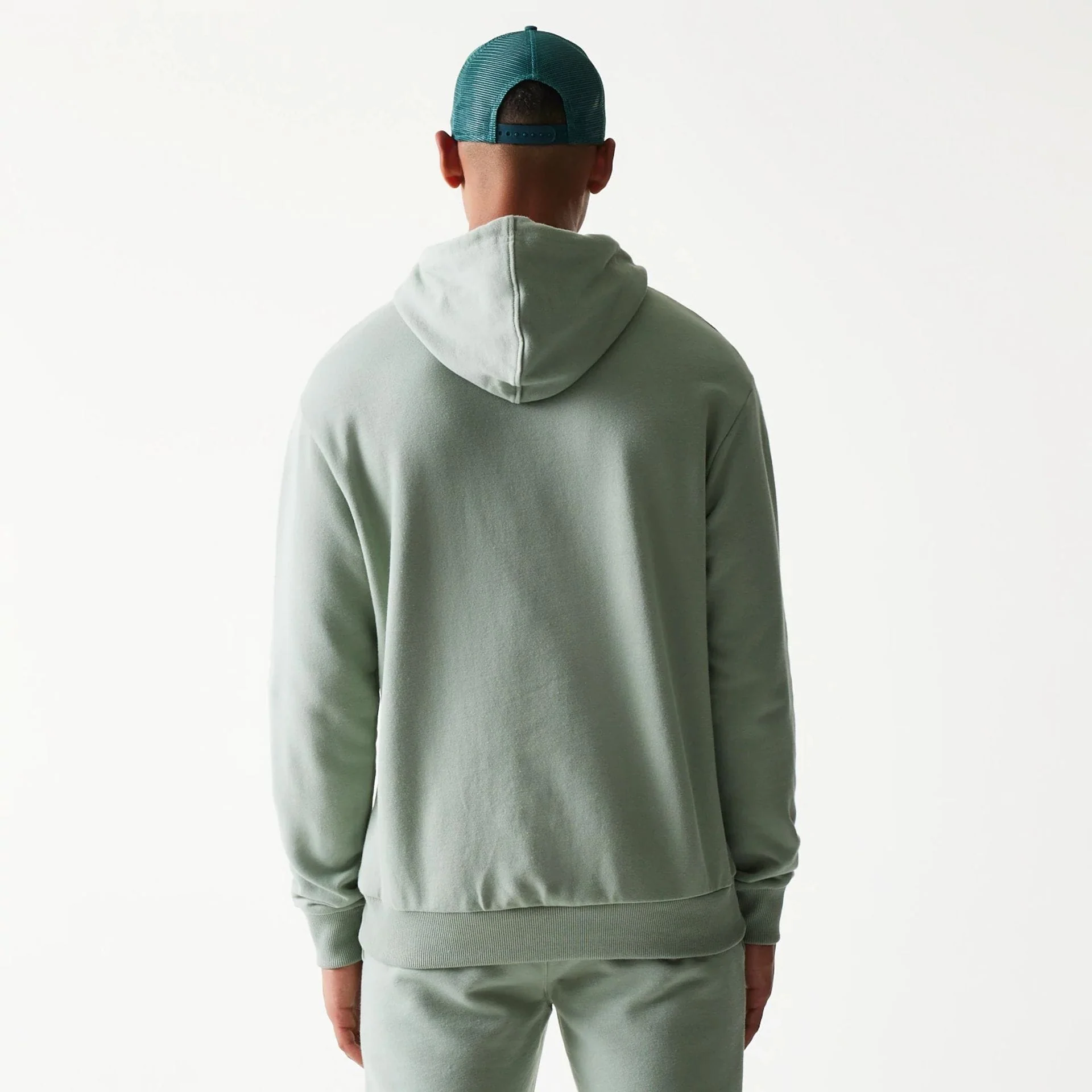 LA Dodgers MLB Midi Pastel Green Oversized Pullover Hoodie - Image 2