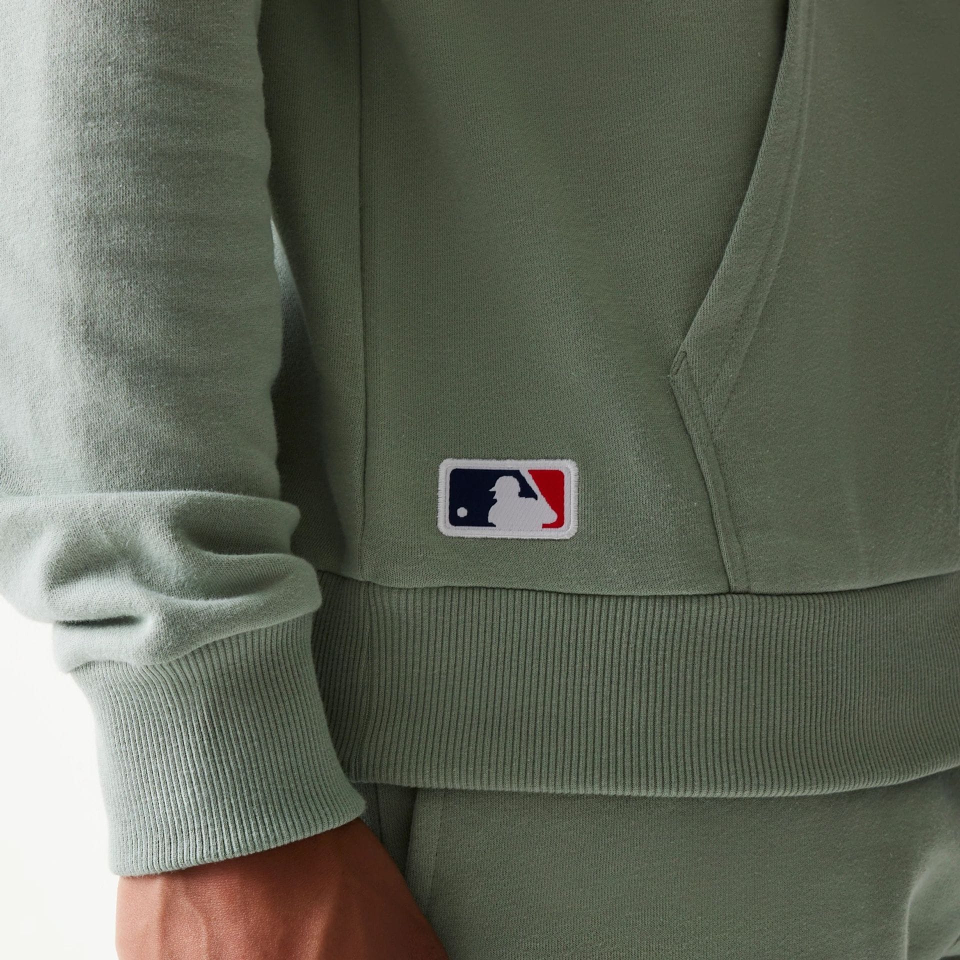 LA Dodgers MLB Midi Pastel Green Oversized Pullover Hoodie - Image 6