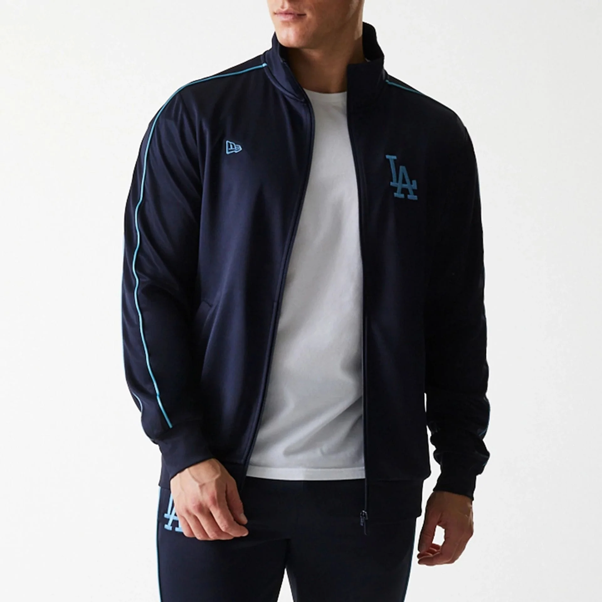 LA Dodgers MLB Navy Track Top - Image 3