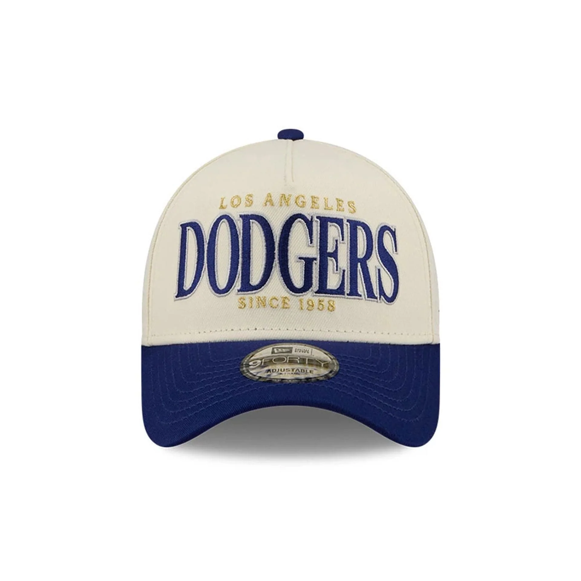 LA Dodgers MLB Opening Day Cream 9FORTY A-Frame Adjustable Cap - Image 3
