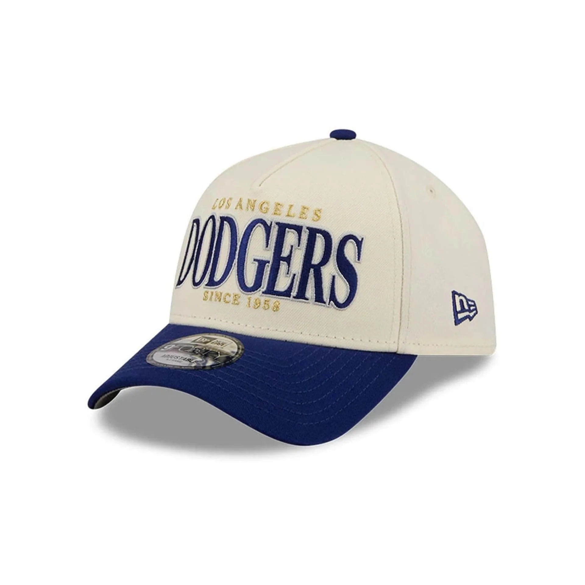 LA Dodgers MLB Opening Day Cream 9FORTY A-Frame Adjustable Cap - Image 4