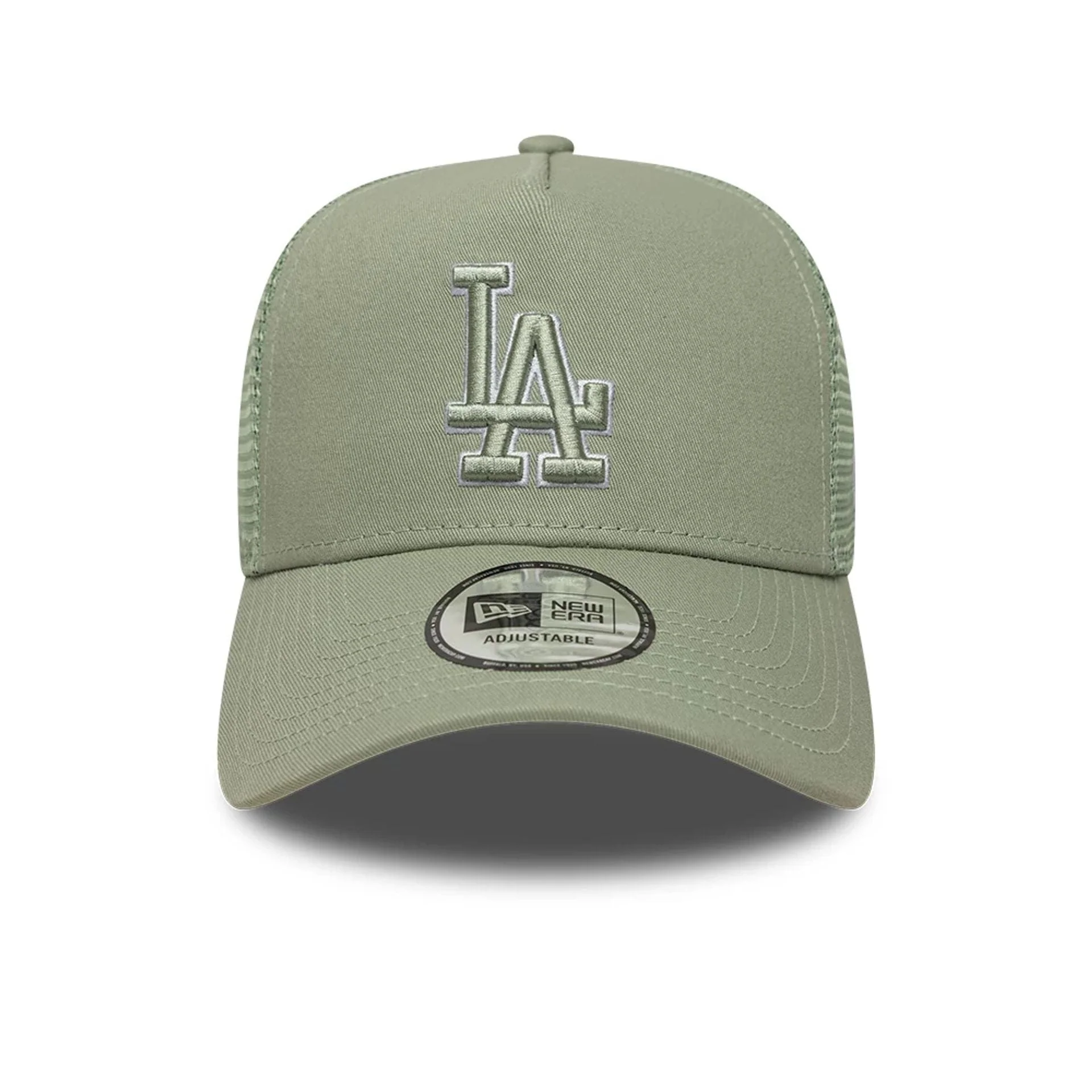 LA Dodgers MLB Outline Pastel Green 9FORTY E-Frame Trucker Adjustable Cap - Image 2