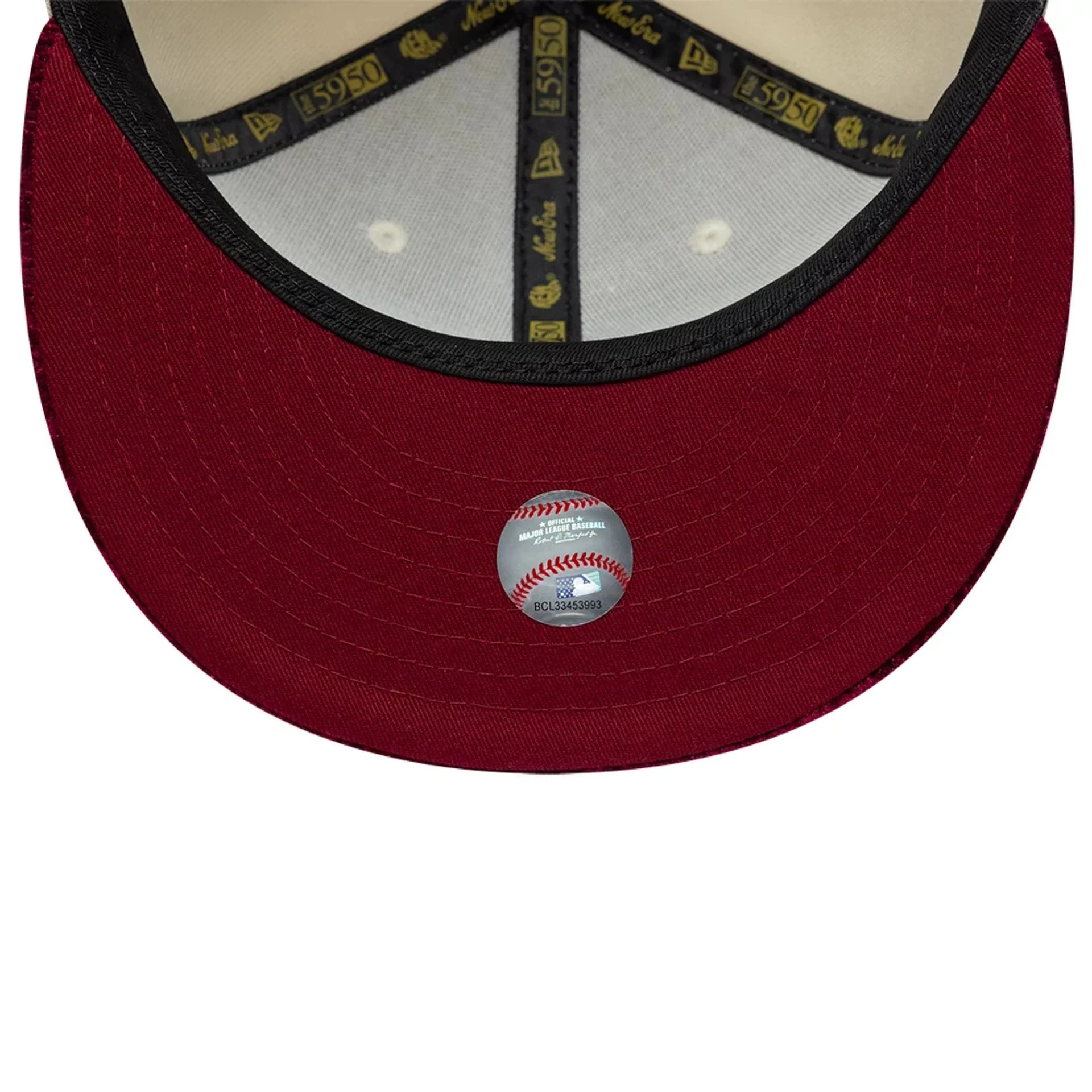 LA Dodgers MLB Paisley Visor Cream 59FIFTY Fitted Cap - Image 2