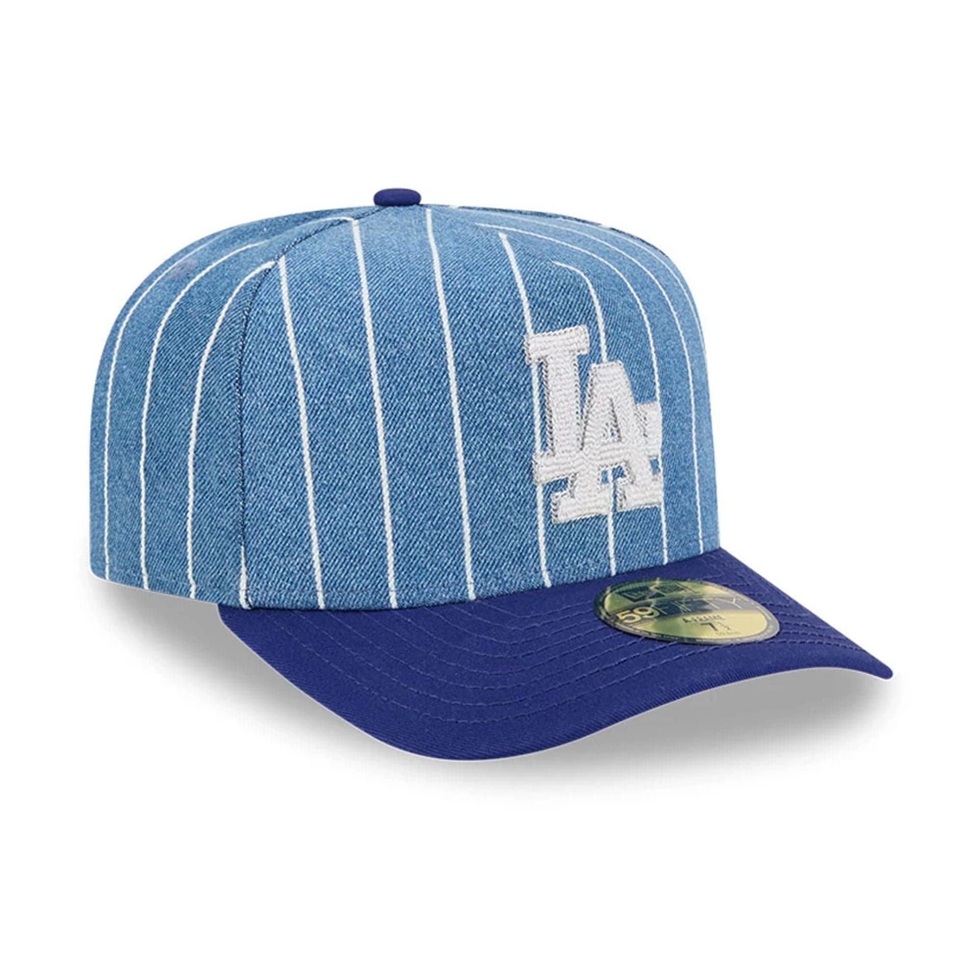 LA Dodgers MLB Parallel Dark Blue 59FIFTY A-Frame Fitted Cap - Image 3